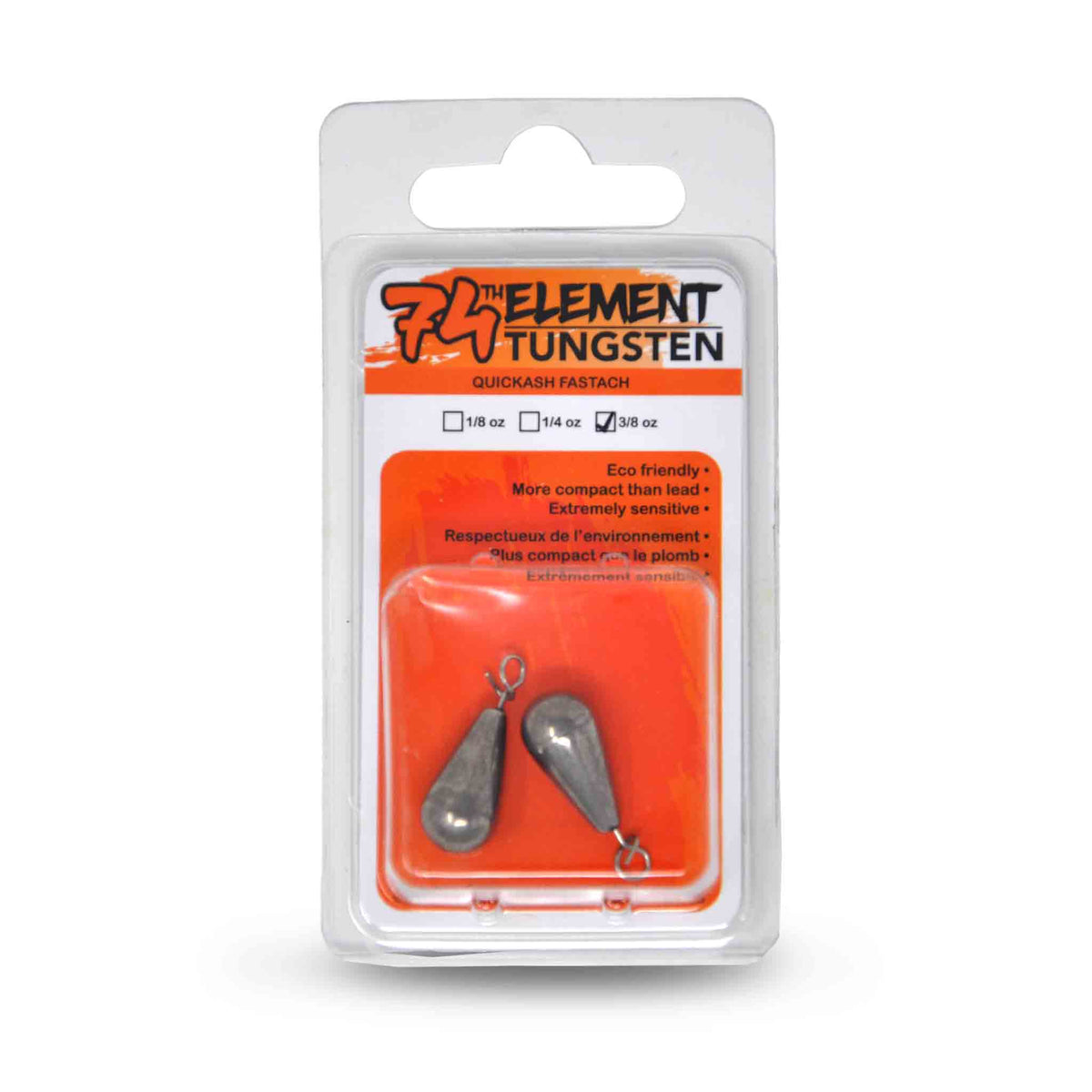 74th element Quickash Fastach Sinker 3/8 oz Weights