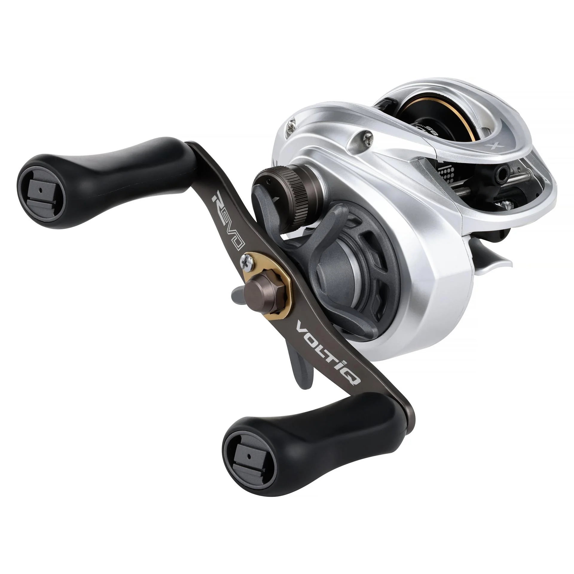View of Abu Garcia Revo X VoltiQ Baitcast Reel available at EZOKO Fishing