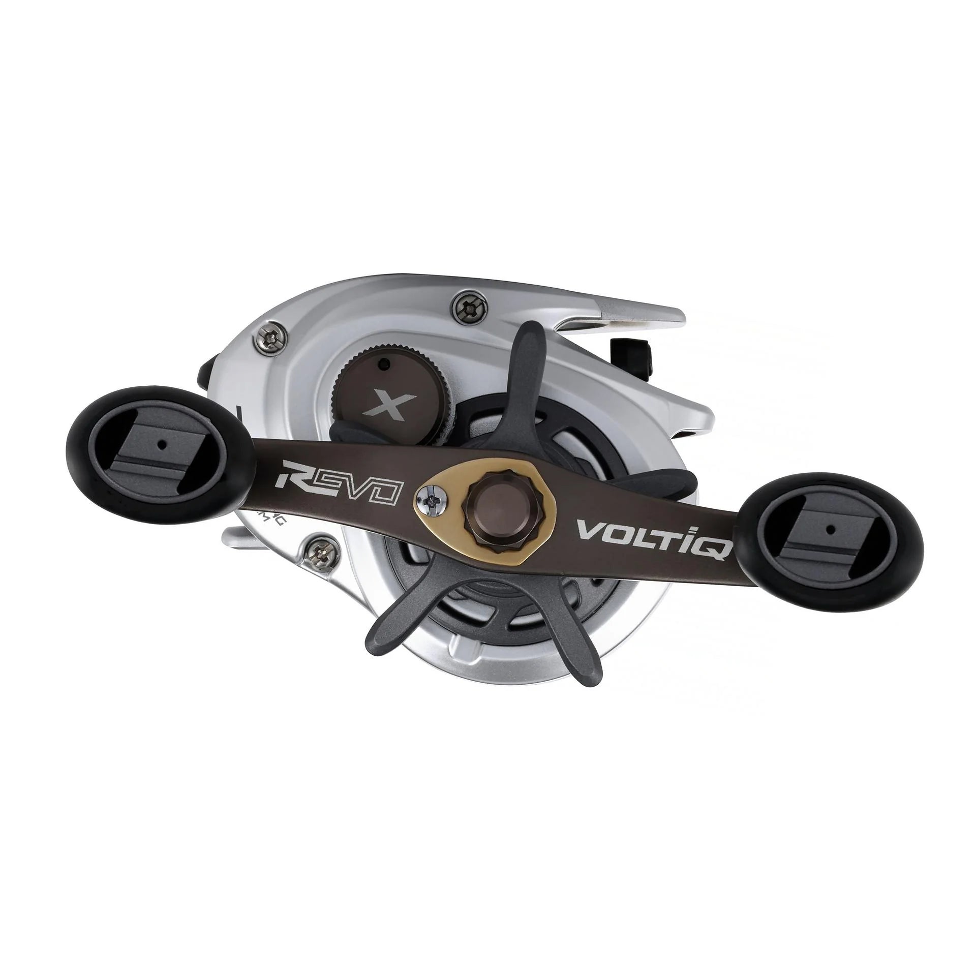 View of Abu Garcia Revo X VoltiQ Baitcast Reel available at EZOKO Fishing