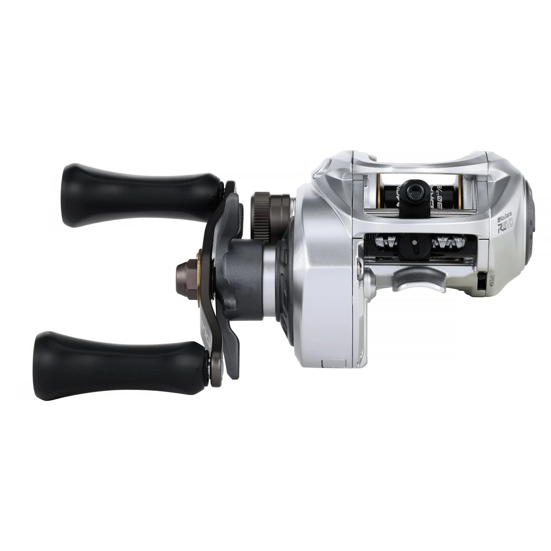 View of Abu Garcia Revo X VoltiQ Baitcast Reel available at EZOKO Fishing