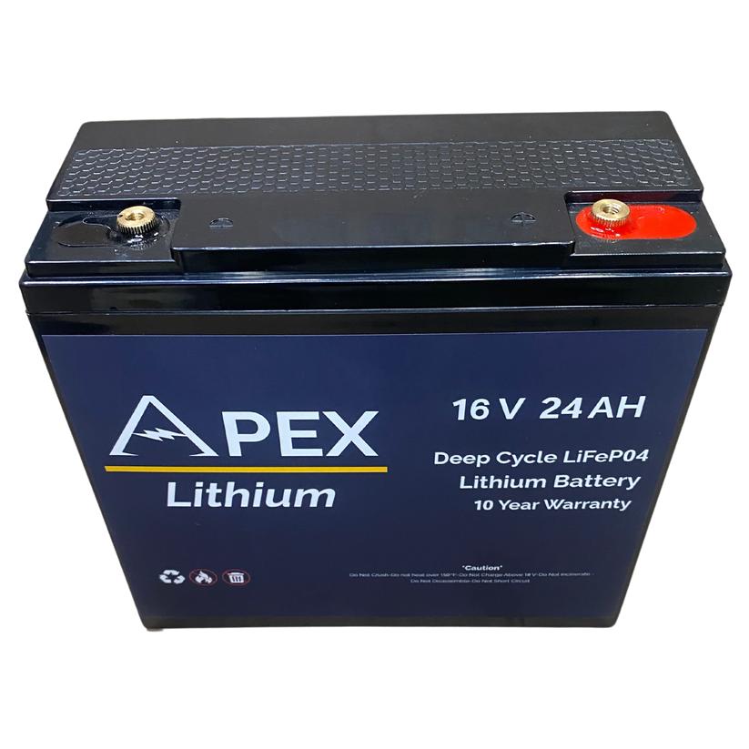 View of electronic_accessories Apex Lithium 16V 24AH Battery available at EZOKO Fishing