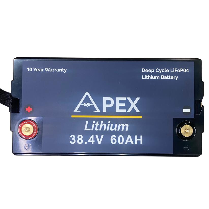 View of electronic_accessories Apex Lithium 36V 60Ah Advantage Series Battery available at EZOKO Fishing