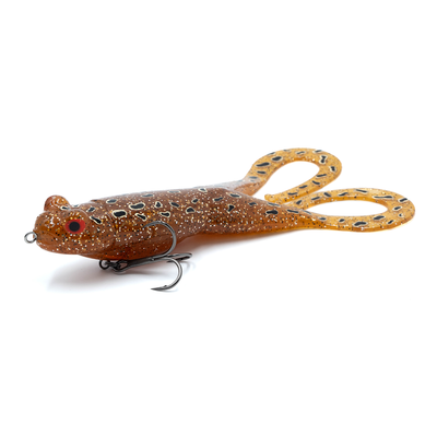 View of Swimbait Baik Baits Baby K-Frog Brown available at EZOKO Pike and Musky Shop