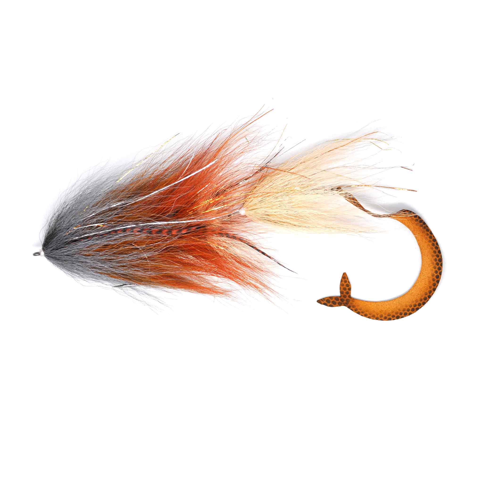 View of Flies Bear Fly Co. Musky Mauler Fly Sucker Brown available at EZOKO Fishing
