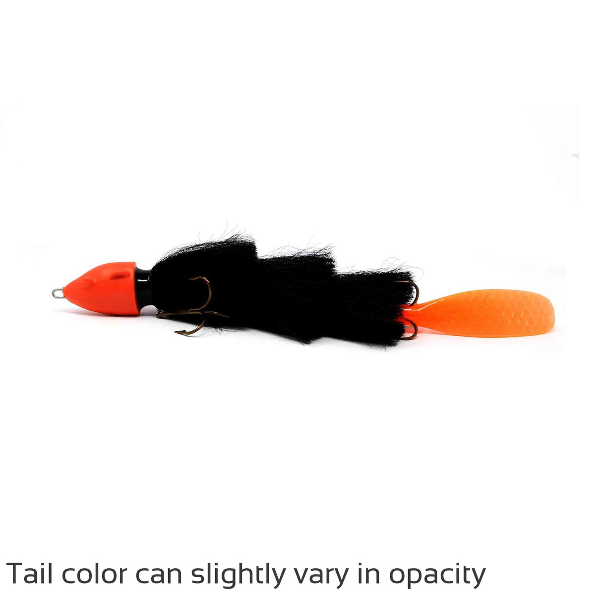 Beaver's Baits Baby Beaver Black / Orange Jerk-Glide Baits