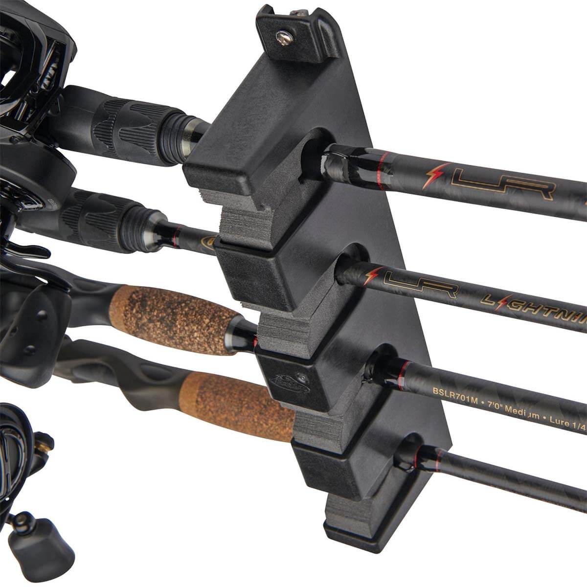 View of Accessories Berkley Horizontal Rod Rack available at EZOKO Pike and Musky Shop