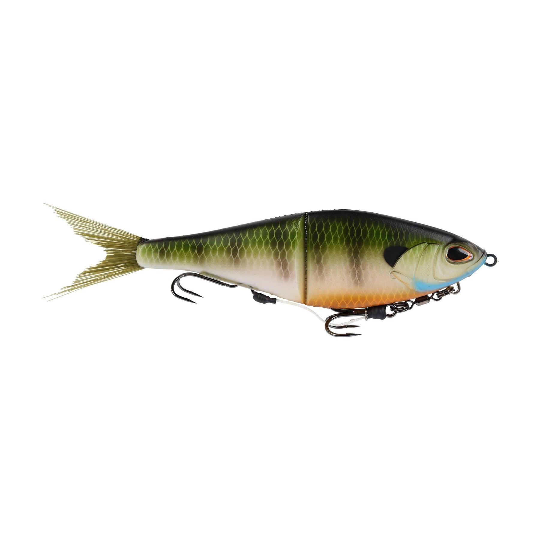 View of GlideBait Berkley PowerBait Chop Block Soft Glide Bait 6in MF Bluegill available at EZOKO Fishing