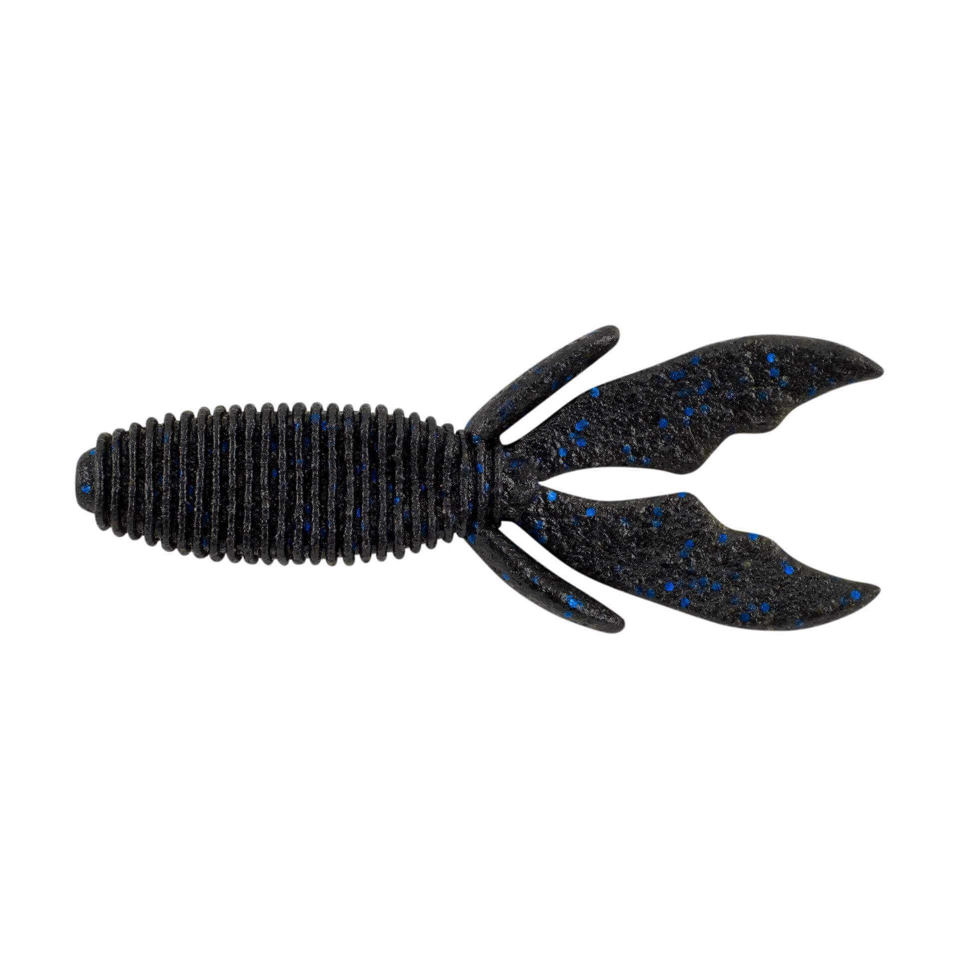 View of Creatures Berkley PowerBait MaxScent Creature Hawg Black Blue Fleck available at EZOKO Fishing