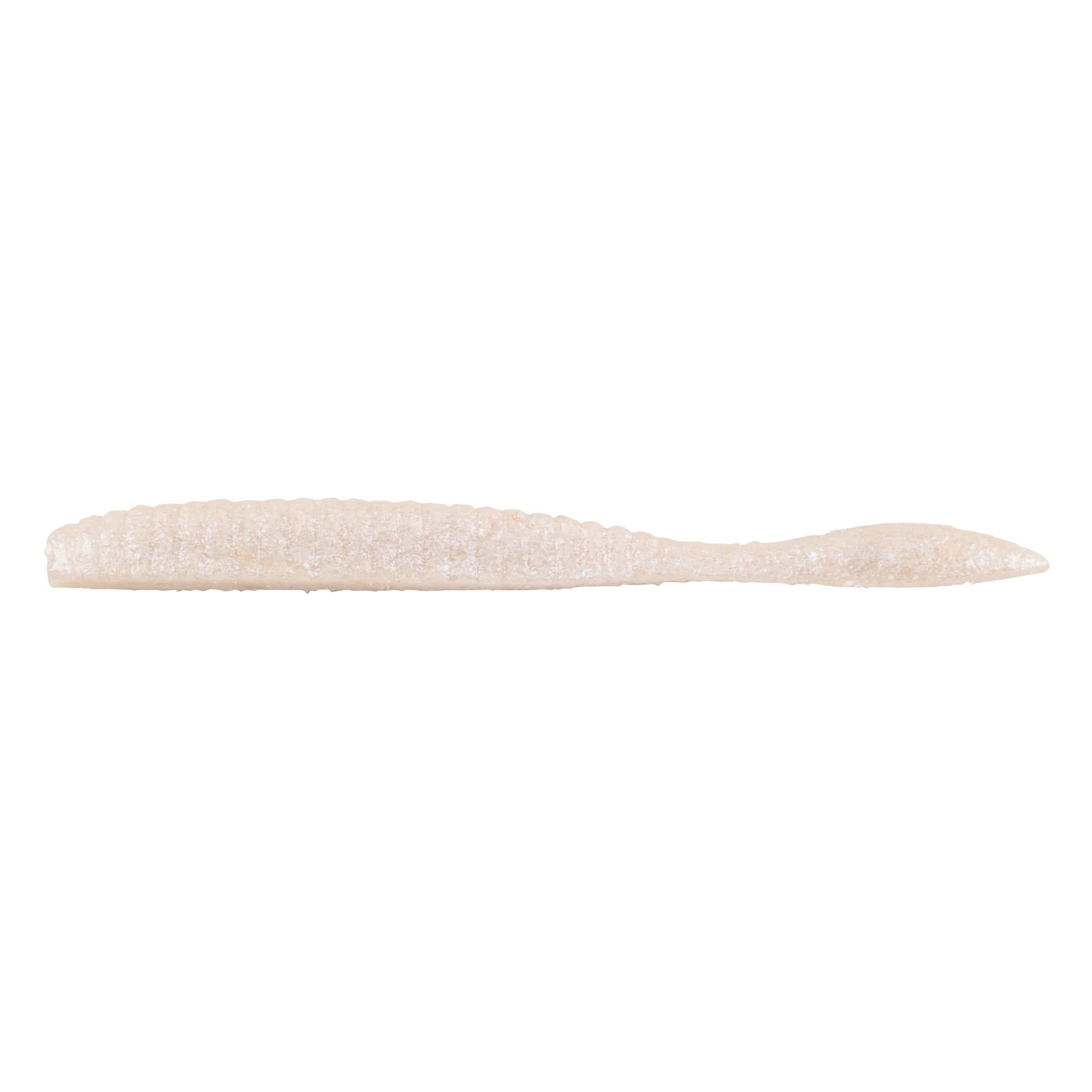 View of Worms Berkley PowerBait MaxScent Flat Worm 3.6 in White Pearl available at EZOKO Fishing