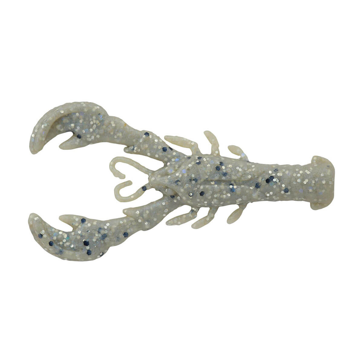 View of Craw Berkley PowerBait MaxScent Lil Super Trooper Craw Blue Pearl Black Hologram available at EZOKO Fishing