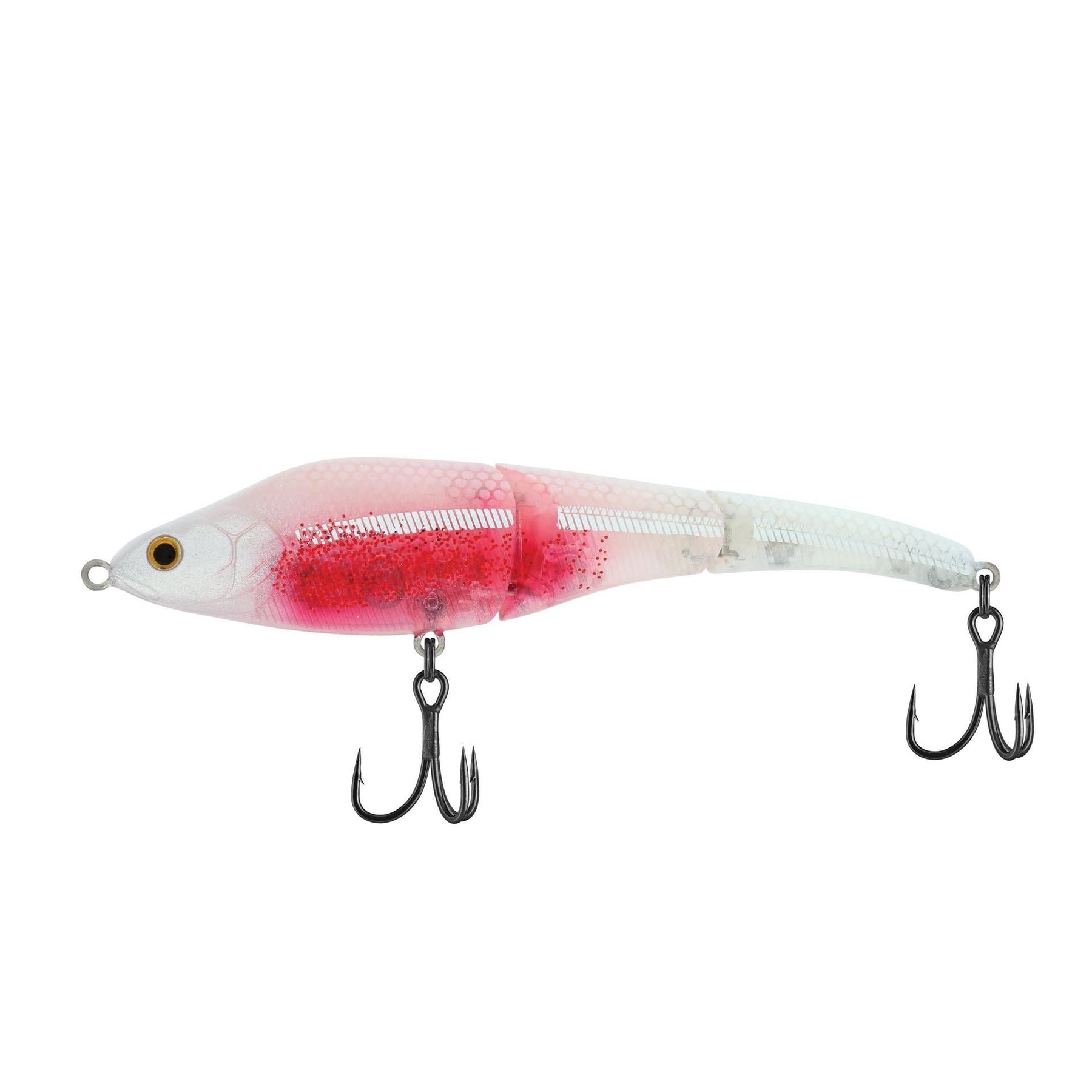 View of Swimbaits Berkley Sébile Magic Swimmer 125 Slow Sinking White Liner available at EZOKO Pike and Musky Shop