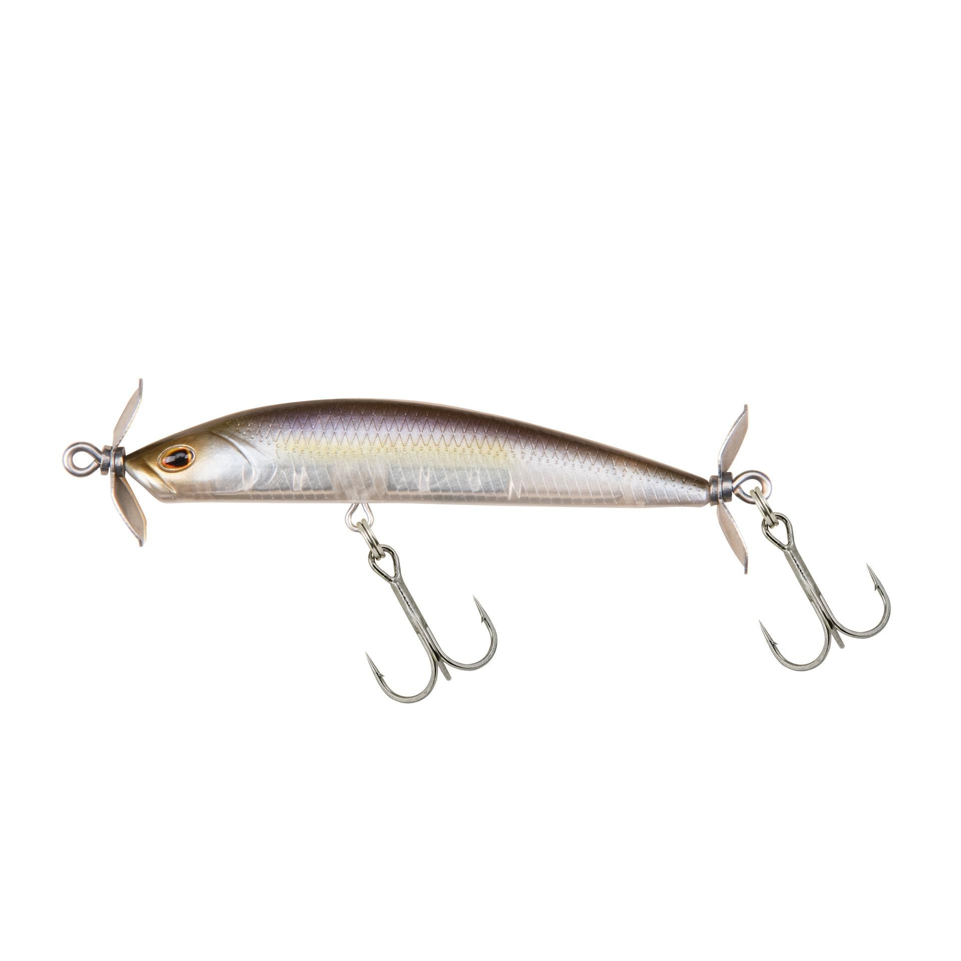 View of Spinbait Berkley SPY Spybait 1/3 oz Stealth Shad available at EZOKO Fishing