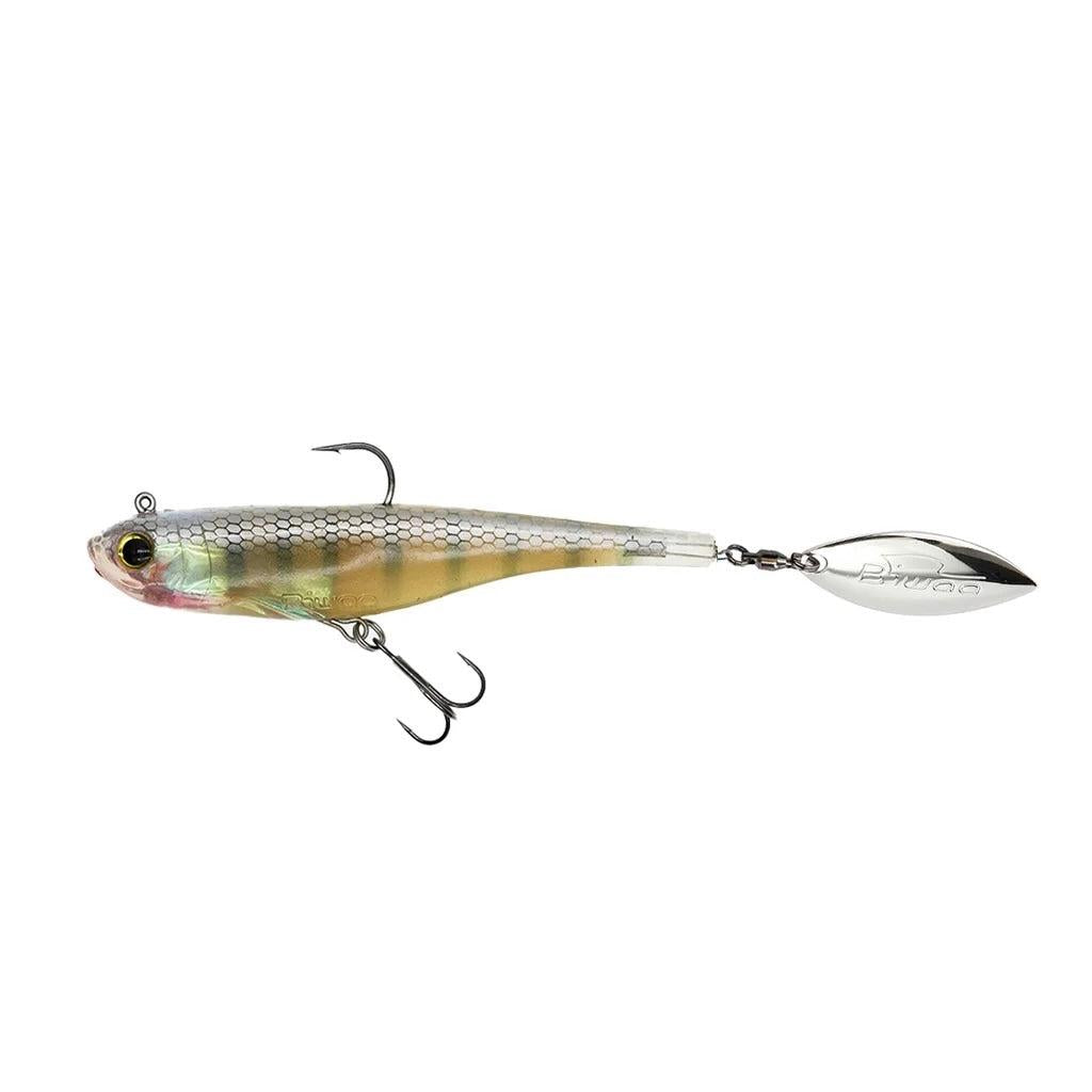 View of Swimbaits Biwaa Divinator Medium 35g Tailspin Swimbait Ghost Gill available at EZOKO Fishing