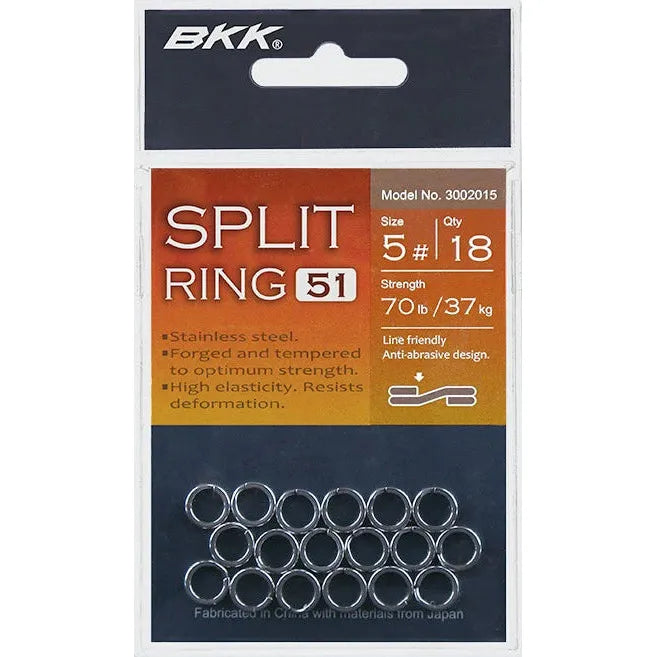 View of Snaps-Swivels-Split-Rings BKK Split Ring-51 available at EZOKO Pike and Musky Shop
