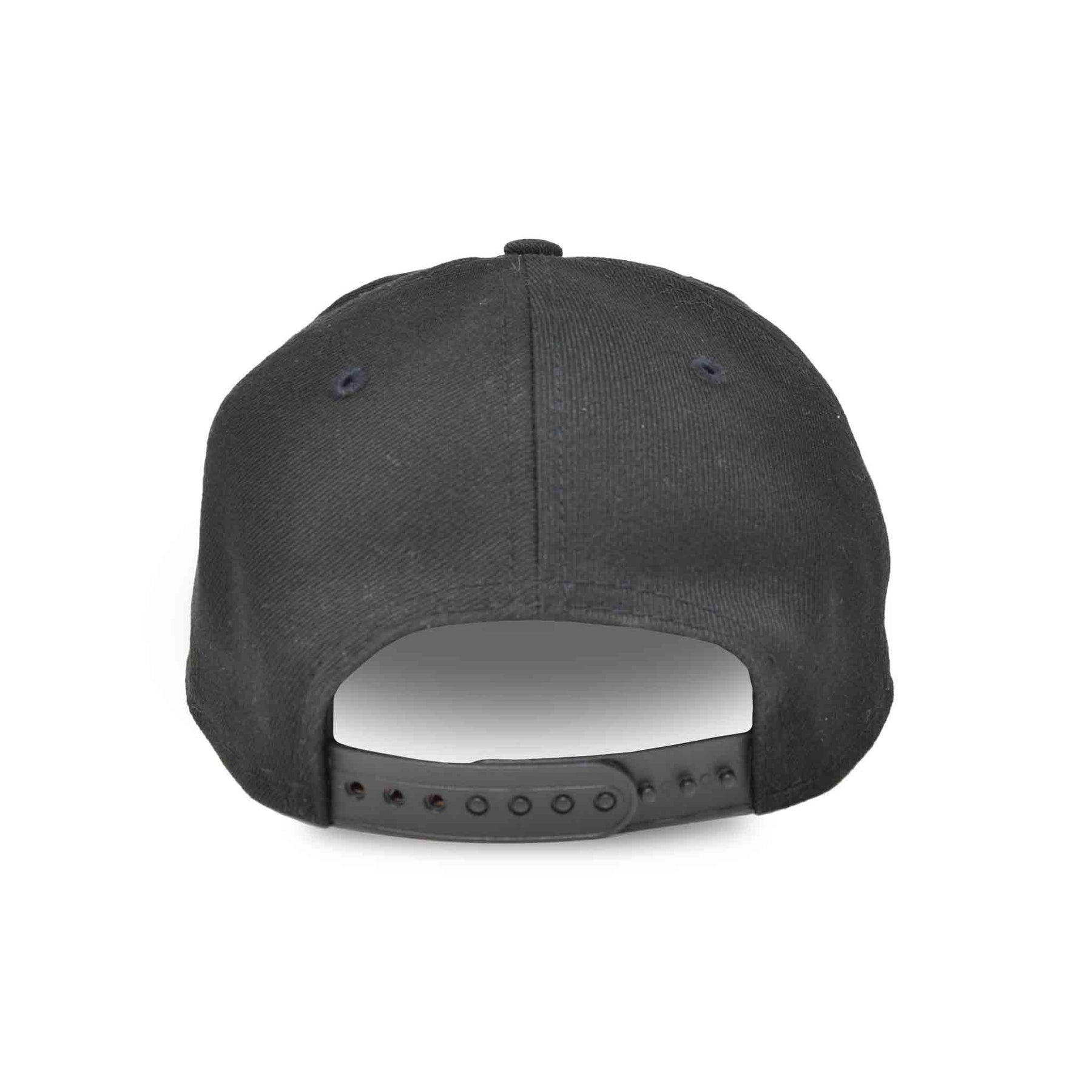 View of Hats Black Jack Fishing New Era Flat Bill Snapback Cap. available at EZOKO Pike and Musky Shop