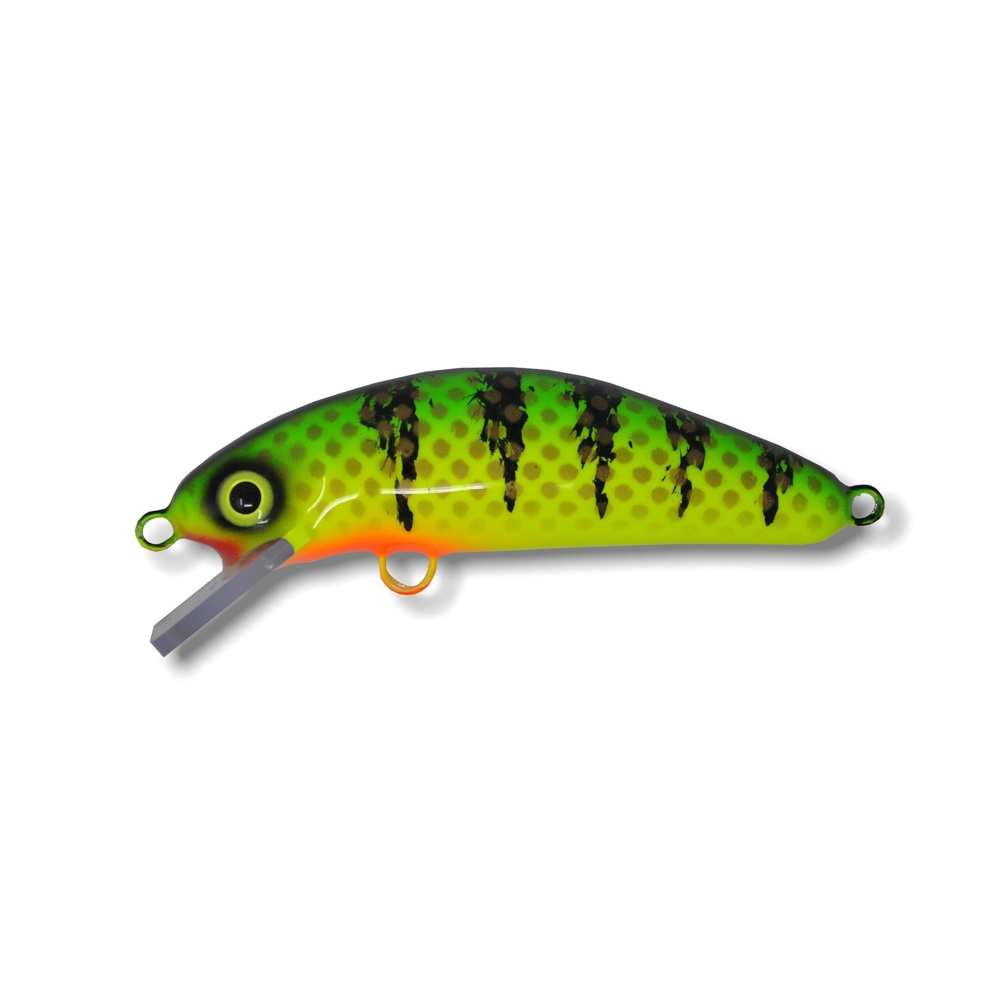 View of Crankbaits Blue Water Baits 6" Fat Chub Crankbait Hot Perch / Chartreuse Belly available at EZOKO Fishing
