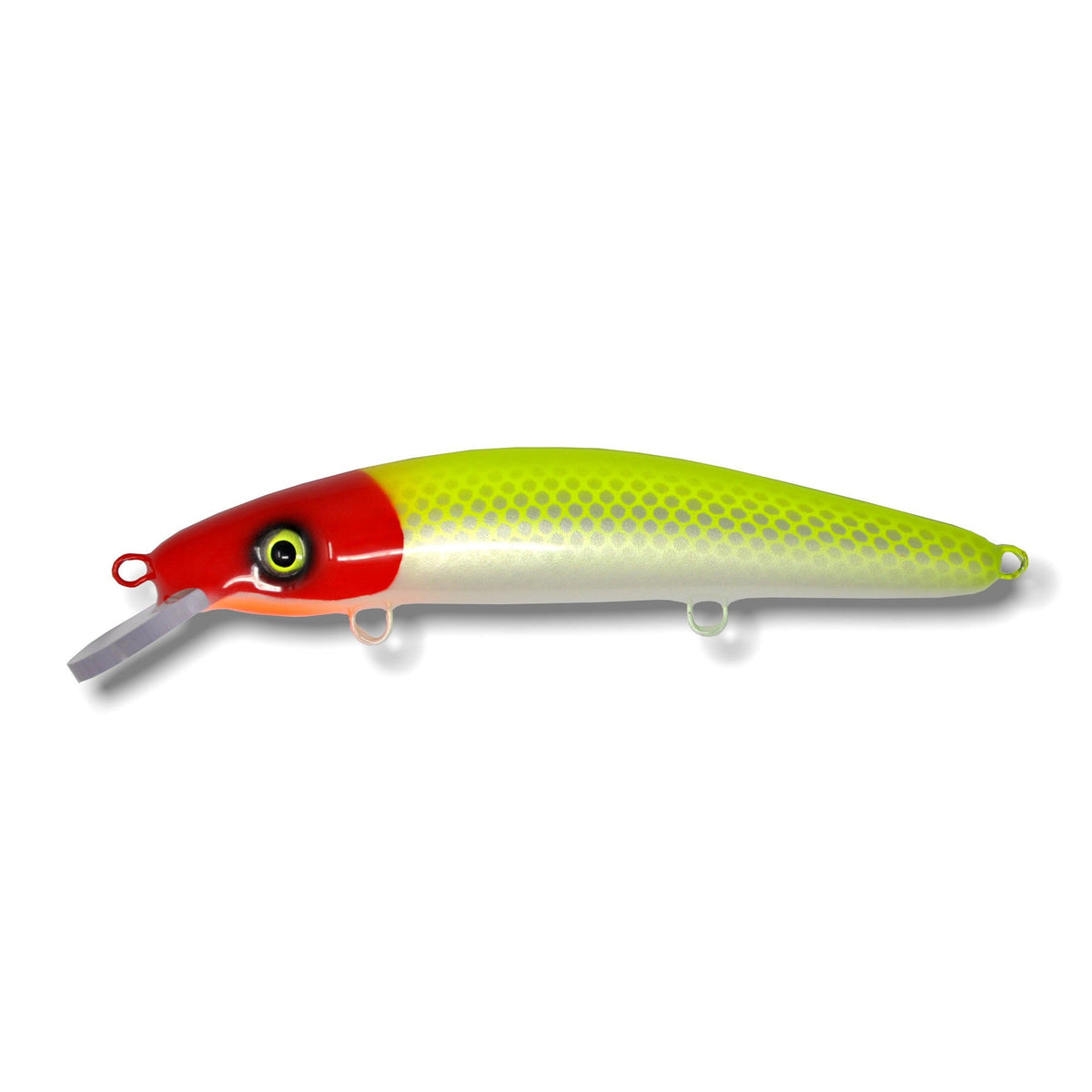 View of Crankbaits Blue Water Baits 9" cisco - shallow Crankbait Clown / White Belly available at EZOKO Pike and Musky Shop