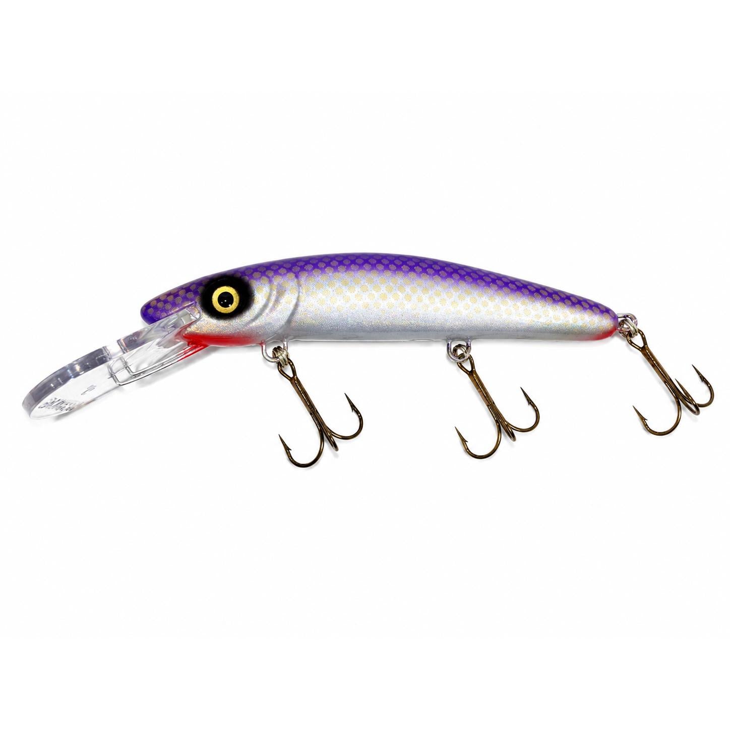 View of Blue Water Baits 9" Hearring (Synthetic) - Crankbait Finlander Cisco - Pearl Belly available at EZOKO Fishing