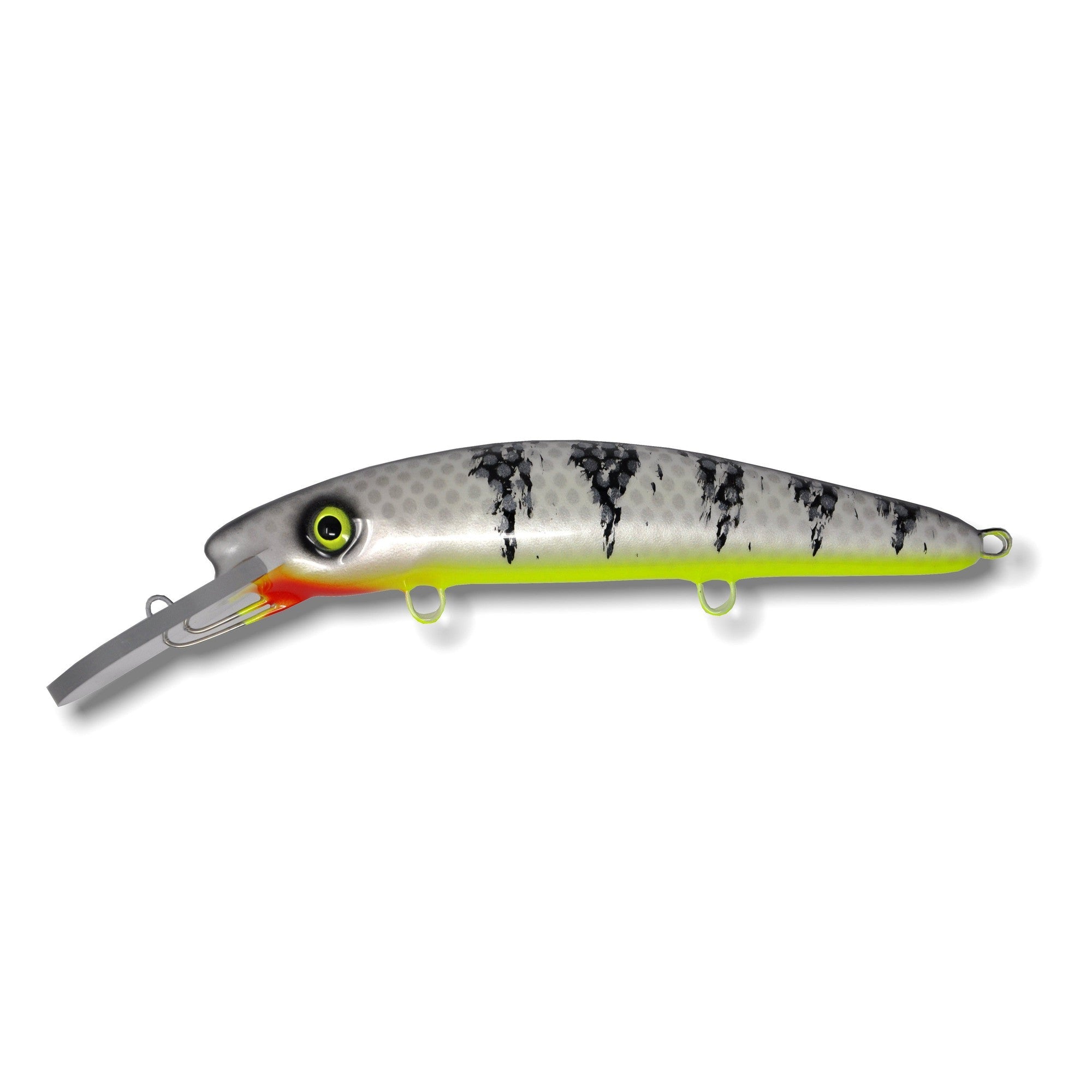 View of Crankbaits Blue Water Baits 9" Herring - Dive Crankbaits Zombie / Chartreuse Belly available at EZOKO Fishing