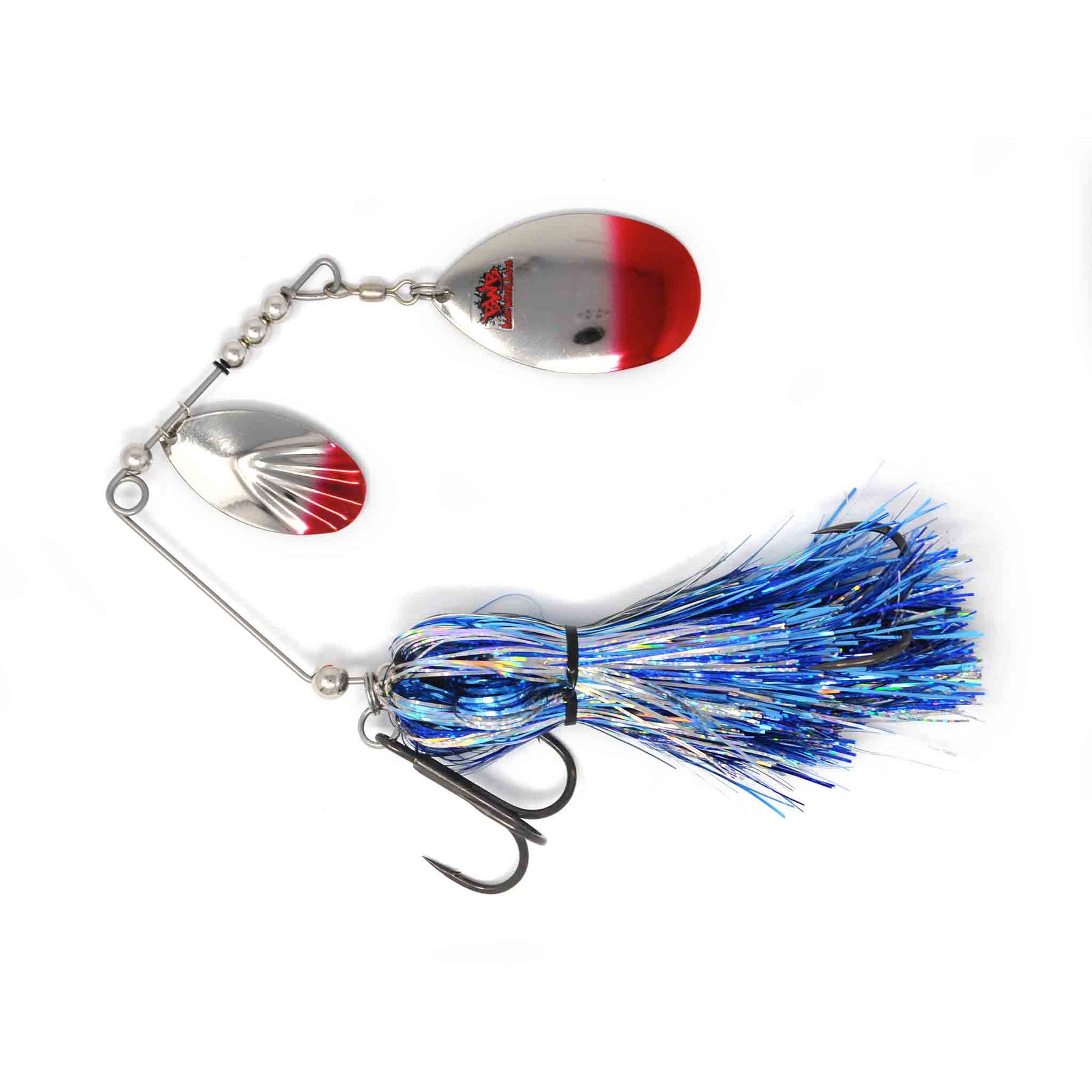 View of Spinnerbaits Blue Water Baits Gong Show 10 Spinnerbait Iced Cisco available at EZOKO Pike and Musky Shop