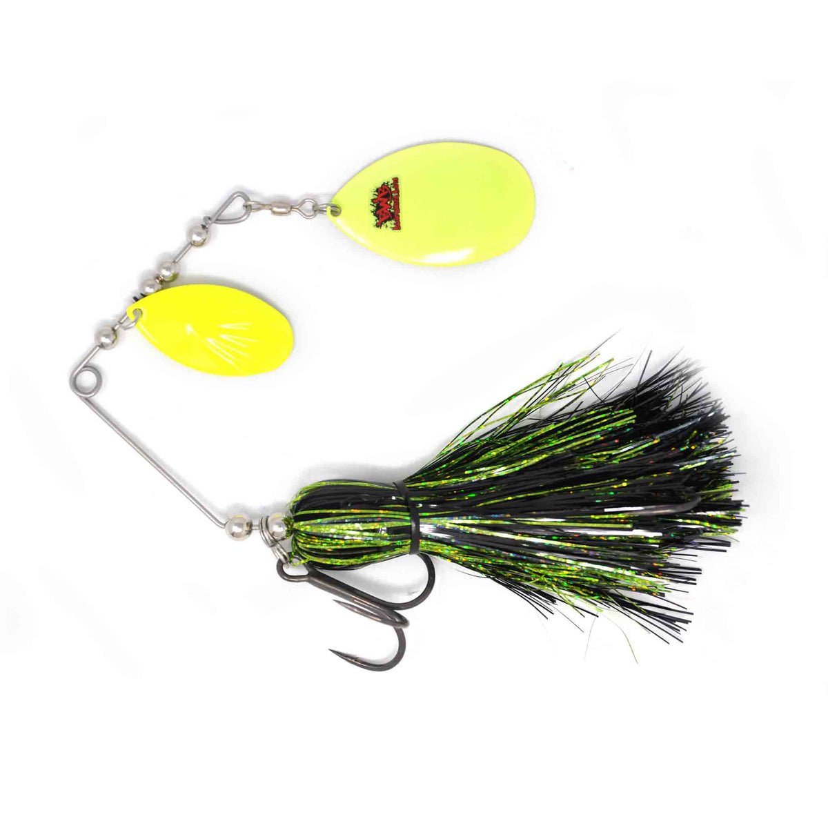 View of Spinnerbaits Blue Water Baits Gong Show 10 Spinnerbait Bay Perch available at EZOKO Pike and Musky Shop