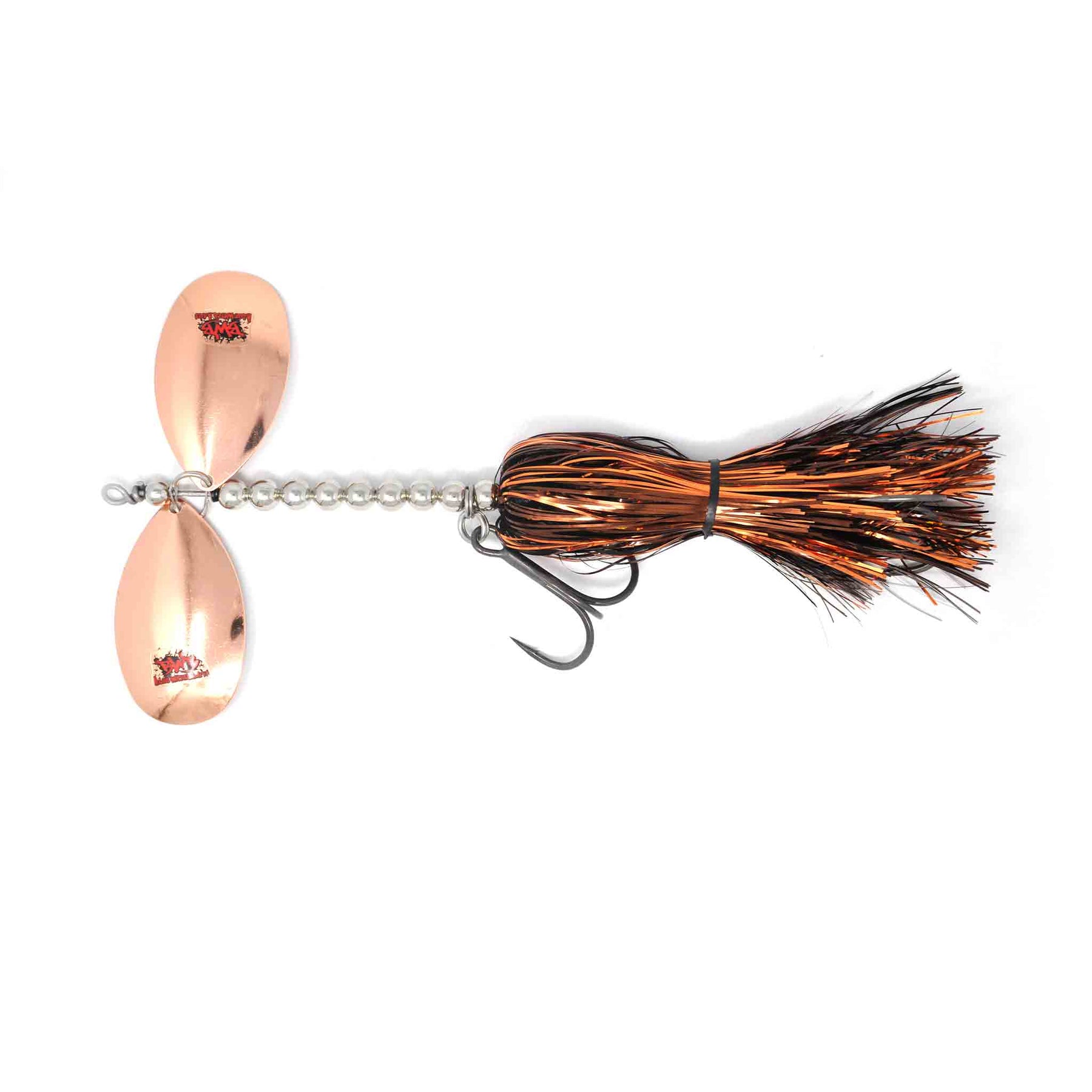 View of Bucktails Blue Water Baits Show Stopper 9 Bucktail Brown available at EZOKO Pike and Musky Shop