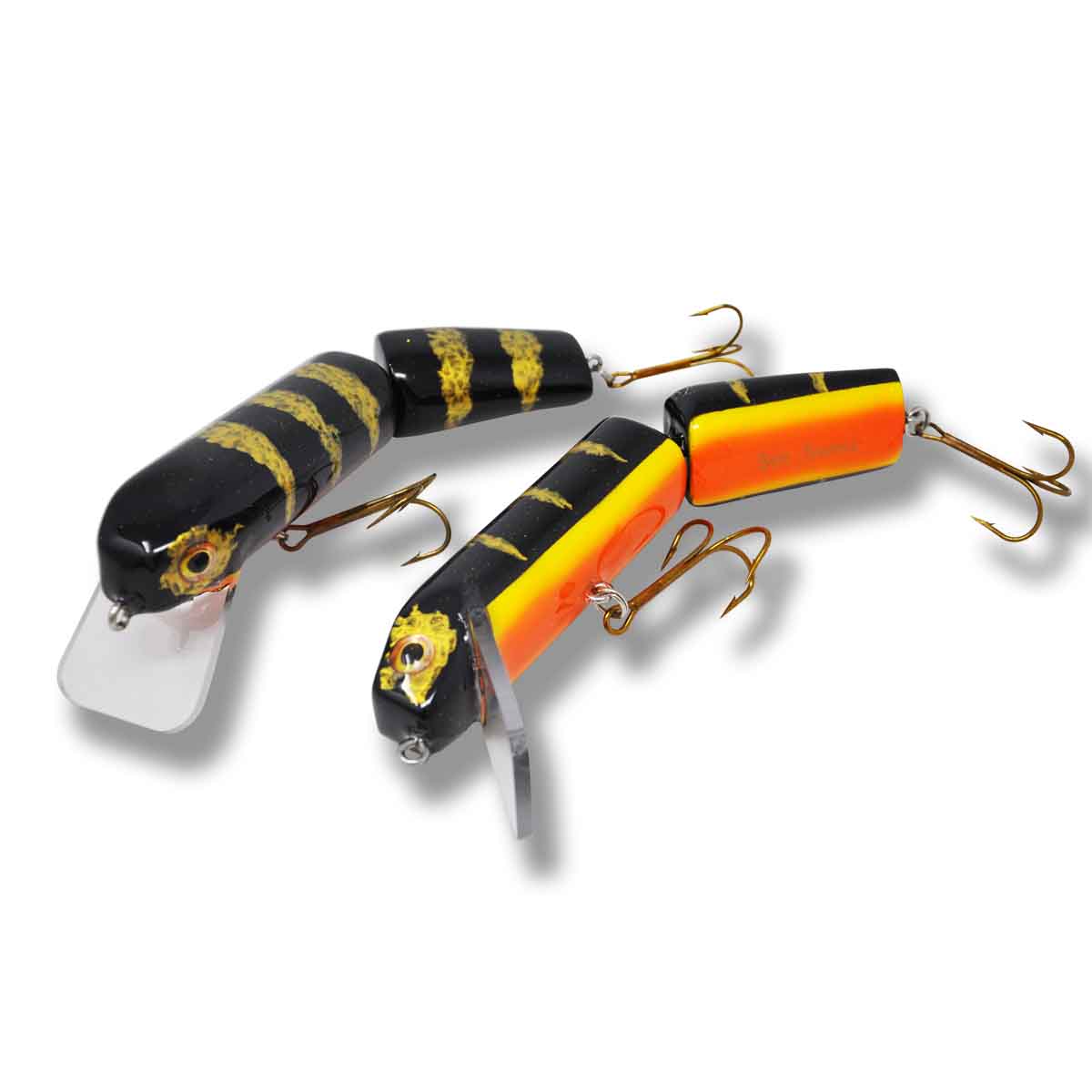 View of Crankbaits B&N Custom Jointed Magnum Stubby Slasher Crankbaits Black Perch available at EZOKO Fishing