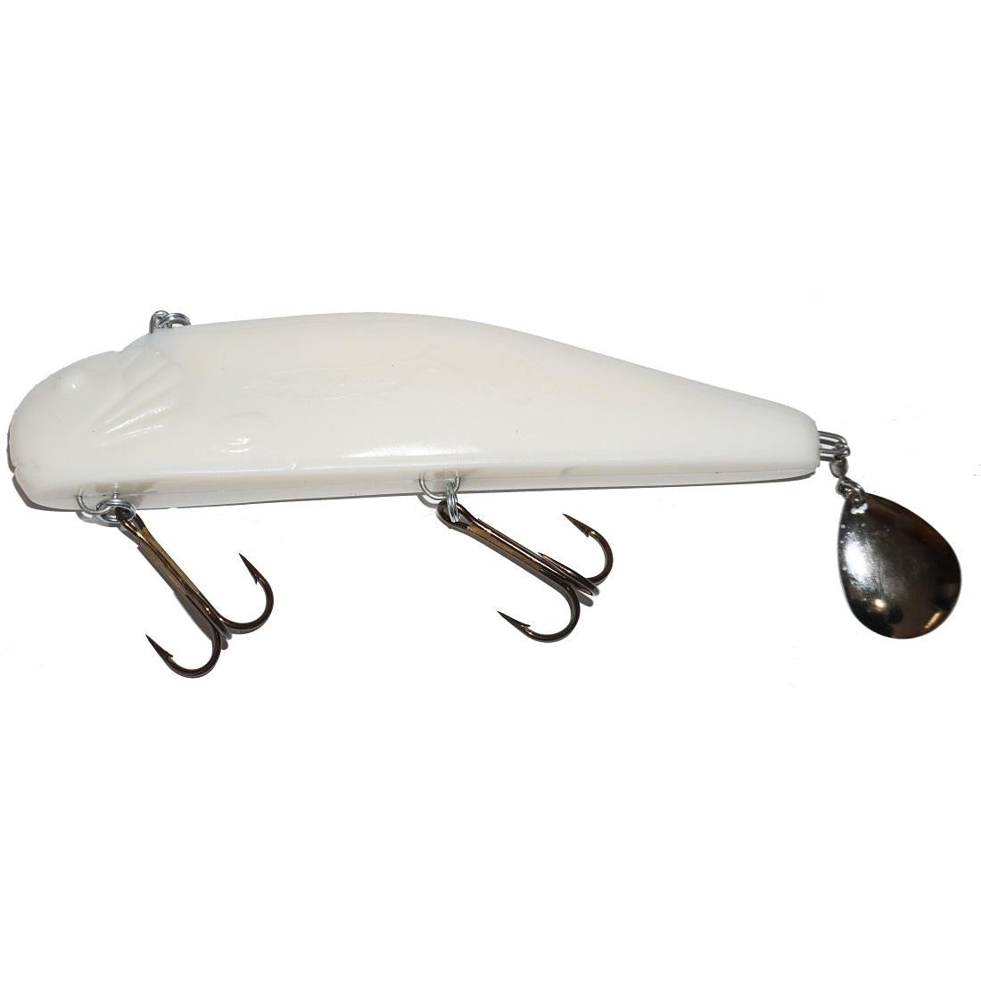 View of Jigs-Spoons Bondy Bait Co. Bondy Bait Original Jig Pure White available at EZOKO Pike and Musky Shop