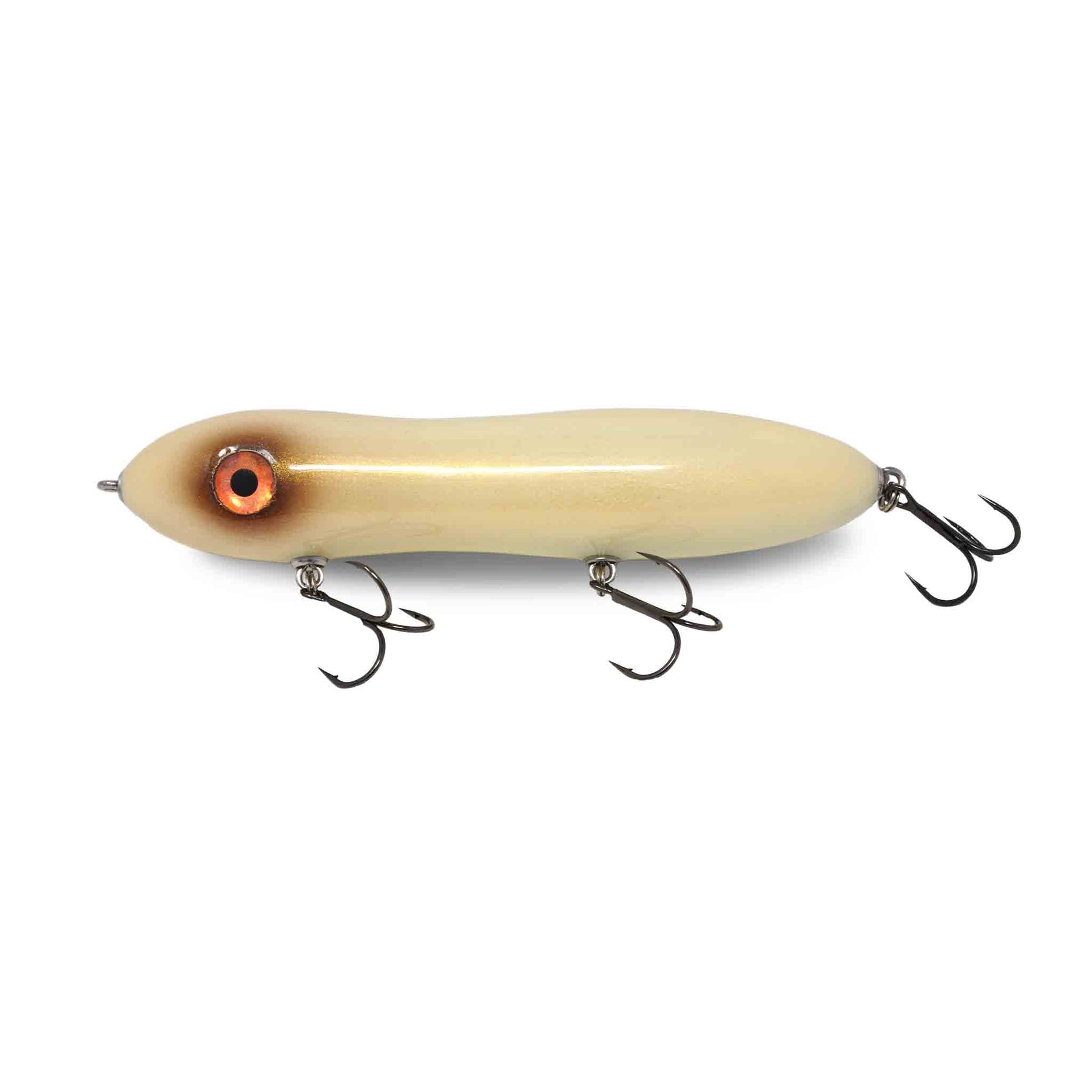 View of Topwater Chaos Tackle Big mama Topwater Bait Bone available at EZOKO Pike and Musky Shop