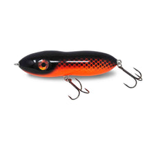 View of Topwater Chaos Tackle Bubba Topwater Bait Black/Orange available at EZOKO Pike and Musky Shop