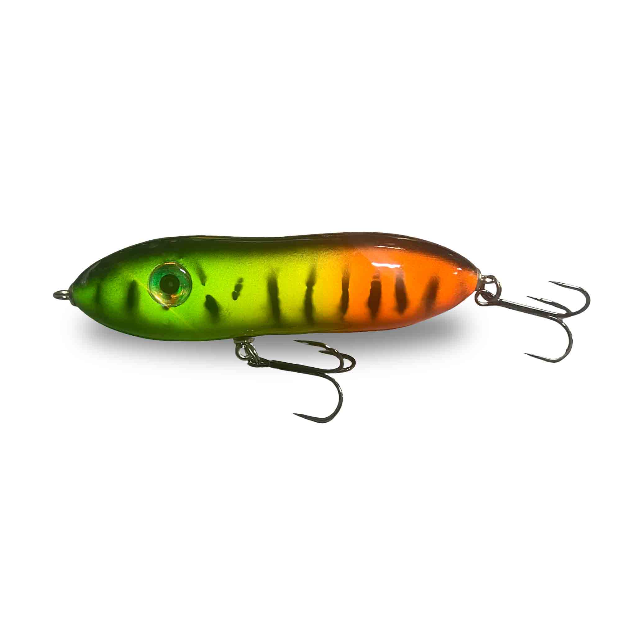 View of Topwater Chaos Tackle Bubba Topwater Bait Fire Tiger available at EZOKO Fishing