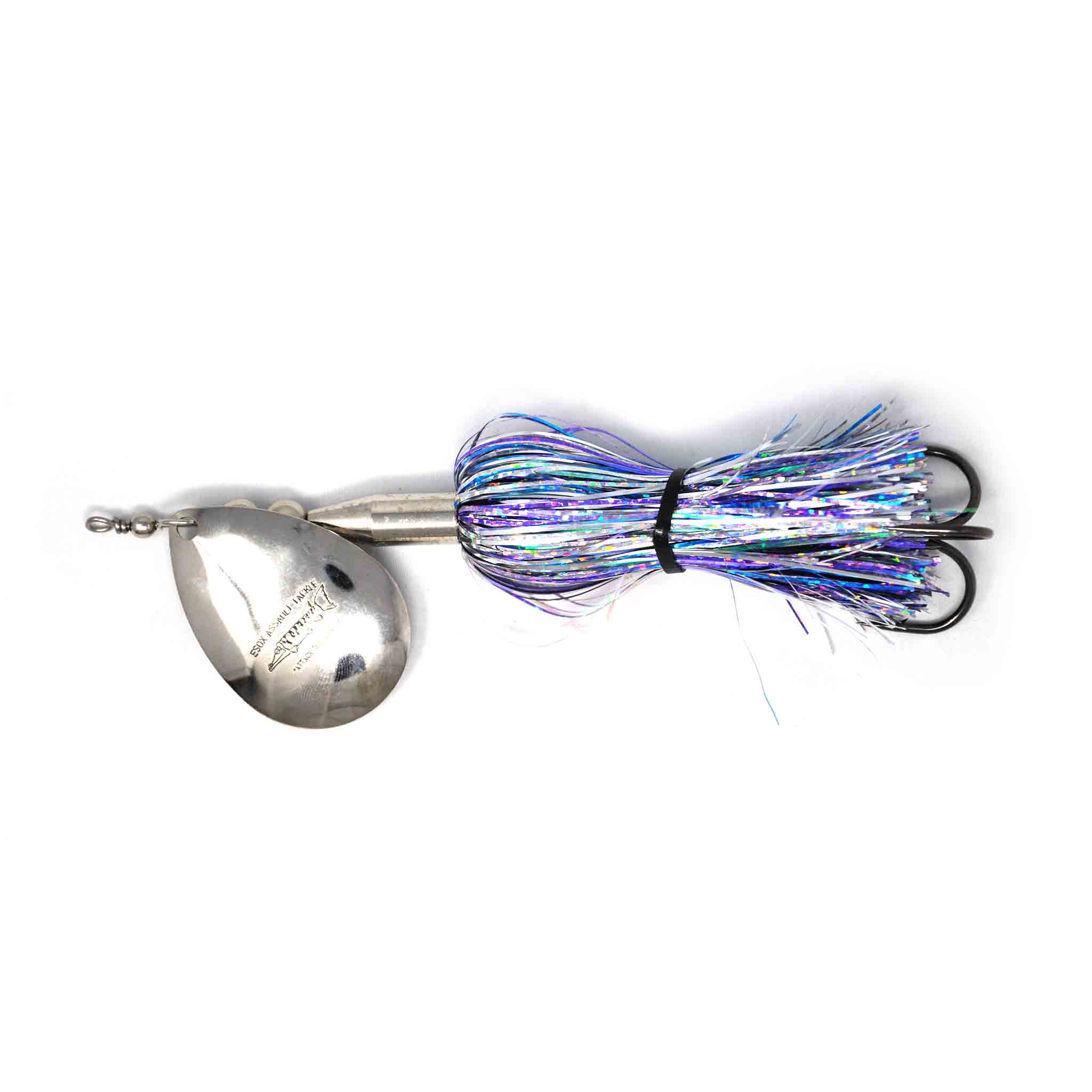 View of Bucktails Chaos Tackle Esox Assault Single 8 Bucktail Shimmer Shad available at EZOKO Fishing