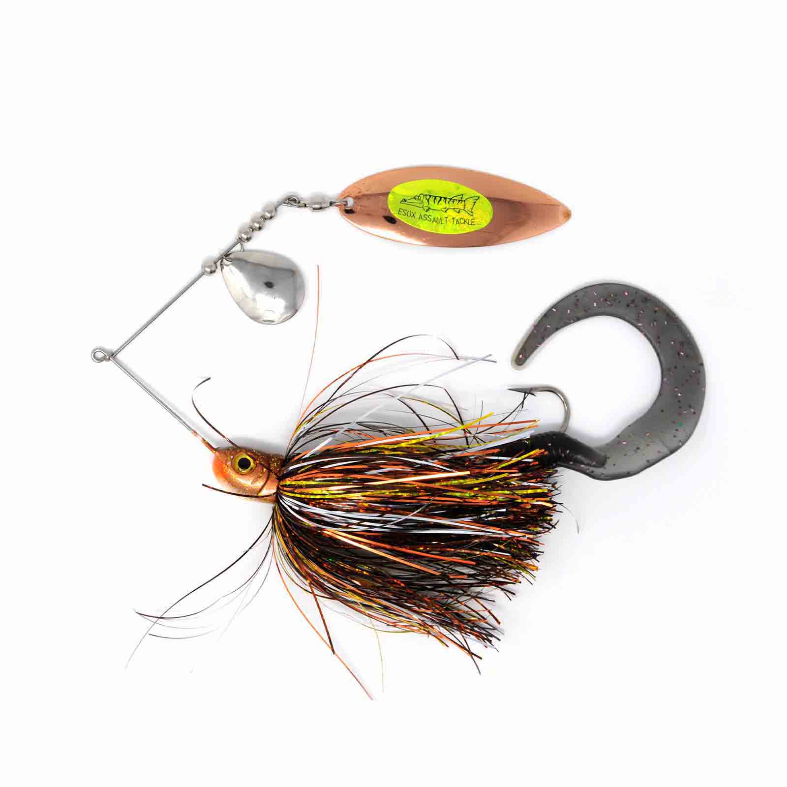 View of Spinnerbaits Chaos Tackle Esox Assault Spinnerbait Willow 1.5oz Killer Korn available at EZOKO Fishing
