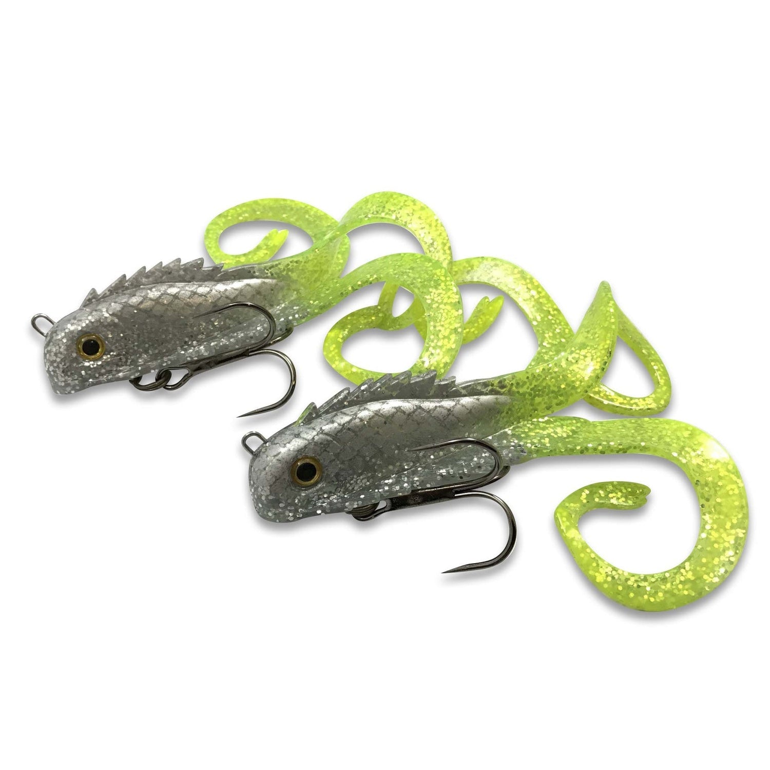 View of Rubber Chaos Tackle Medussa Micro Lemon Tail available at EZOKO Fishing