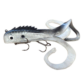 View of Rubber Chaos Tackle Medussa Mid Shallow Silver Shad available at EZOKO Pike and Musky Shop