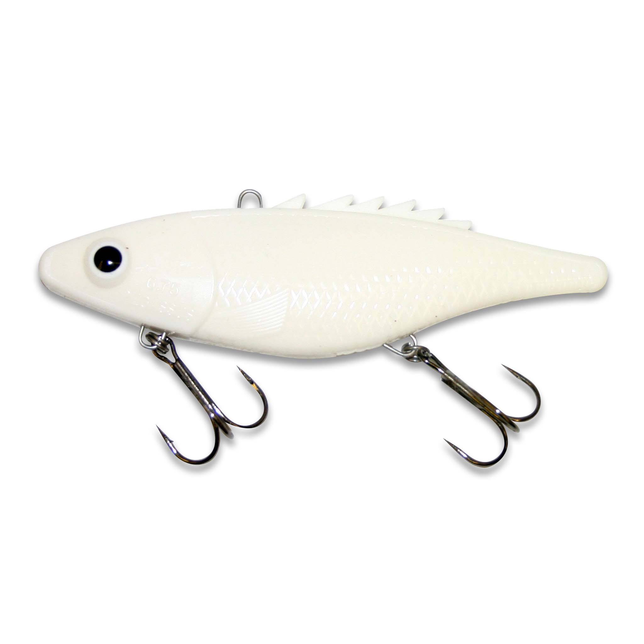 View of Lipless_Crankbaits Chaos Tackle Pegassus Lipless Crankbait White available at EZOKO Fishing