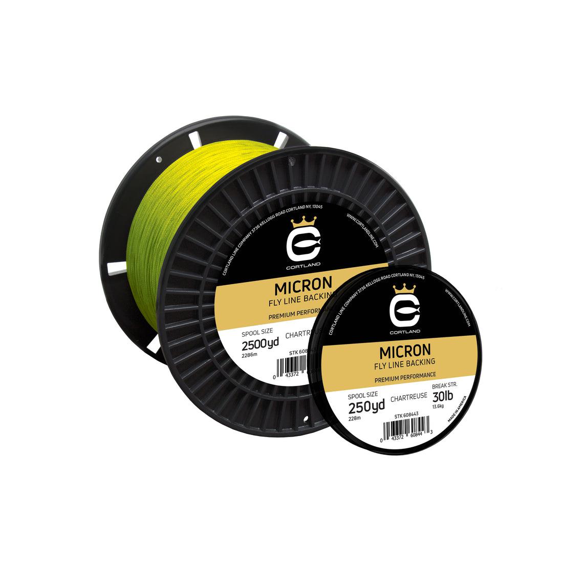 Cortland Micron Fly Line Backing 30 lb 250 yds Chartreuse Fly Line Backing