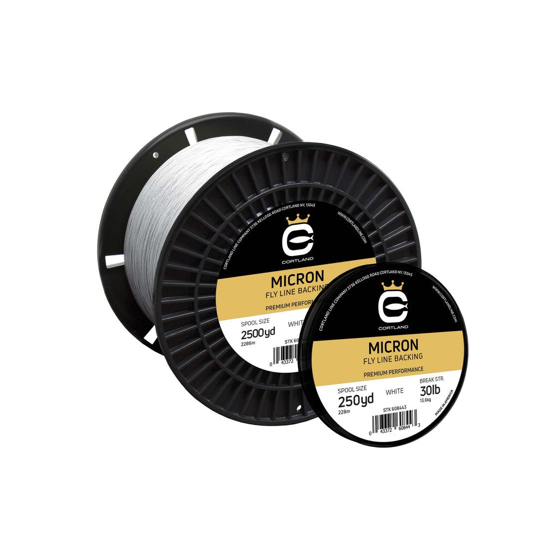 Cortland Micron Fly Line Backing 30 lb 250 yds White Fly Line Backing