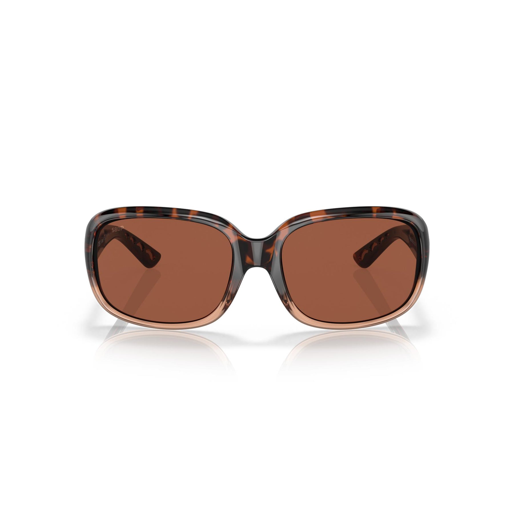 View of Sunglasses Costa Gannet Shiny Tortoise Fade Frame Copper 580P available at EZOKO Pike and Musky Shop