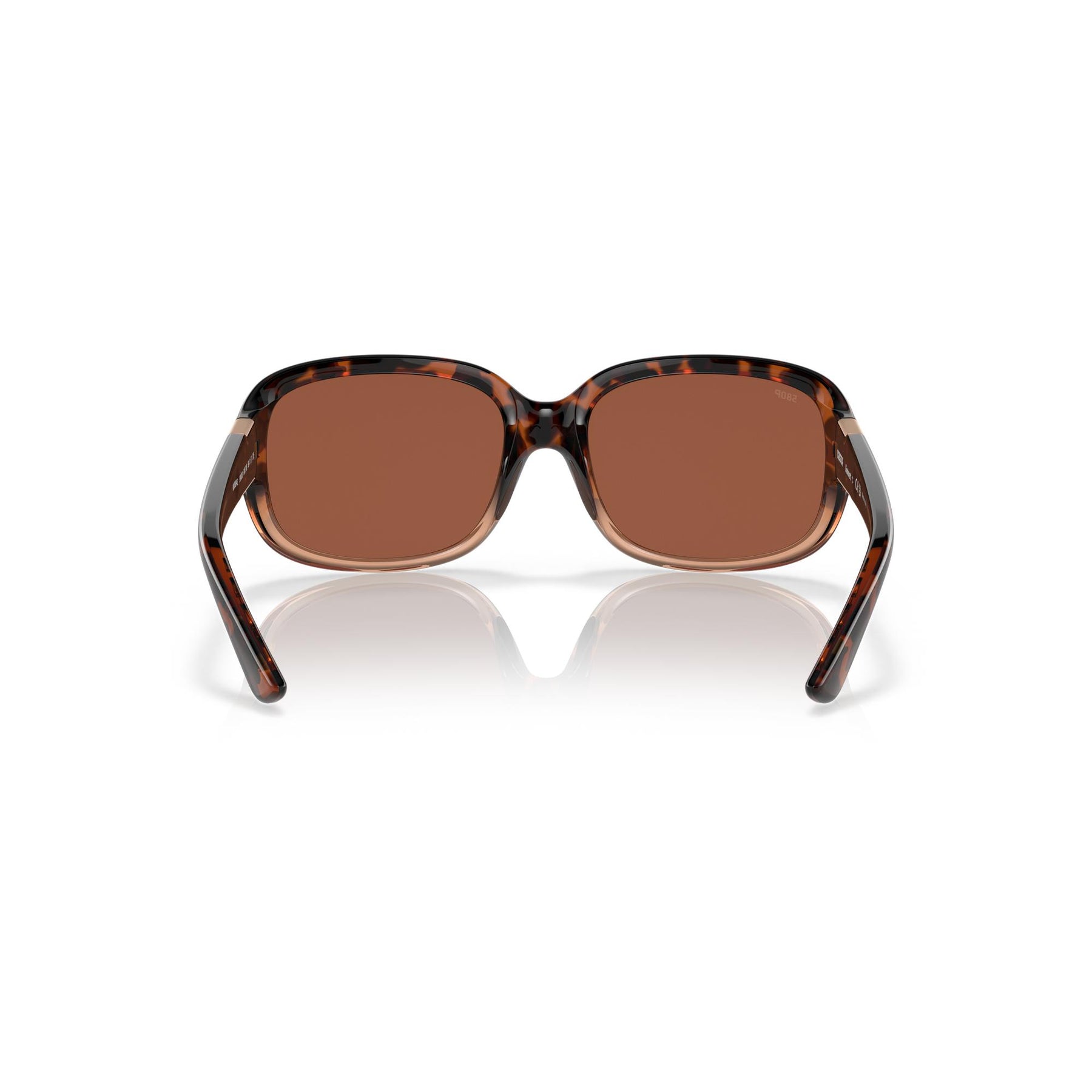 View of Sunglasses Costa Gannet Shiny Tortoise Fade Frame Copper 580P available at EZOKO Pike and Musky Shop