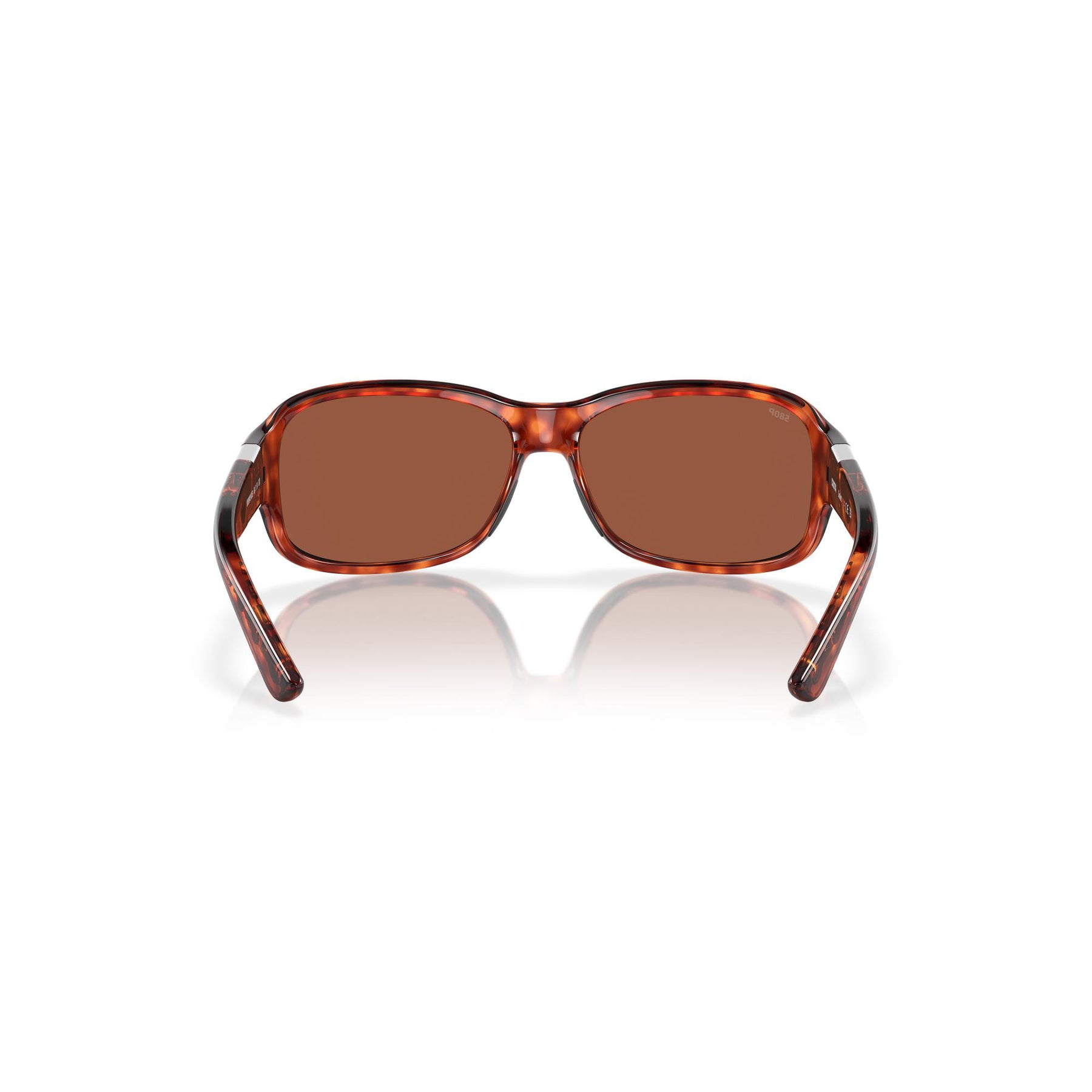 View of Sunglasses Costa Inlet Tortoise Frame Copper Silver Mirror 580G available at EZOKO Pike and Musky Shop