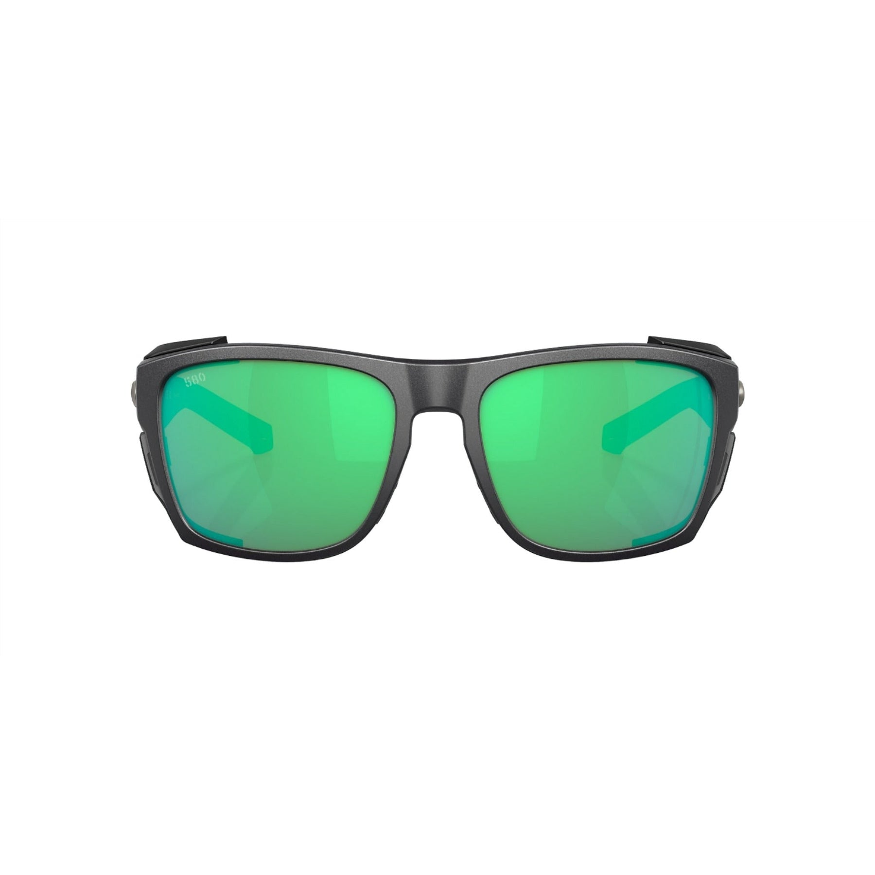 View of Sunglasses Costa King Tide 6 Black Green Mirror available at EZOKO Pike and Musky Shop