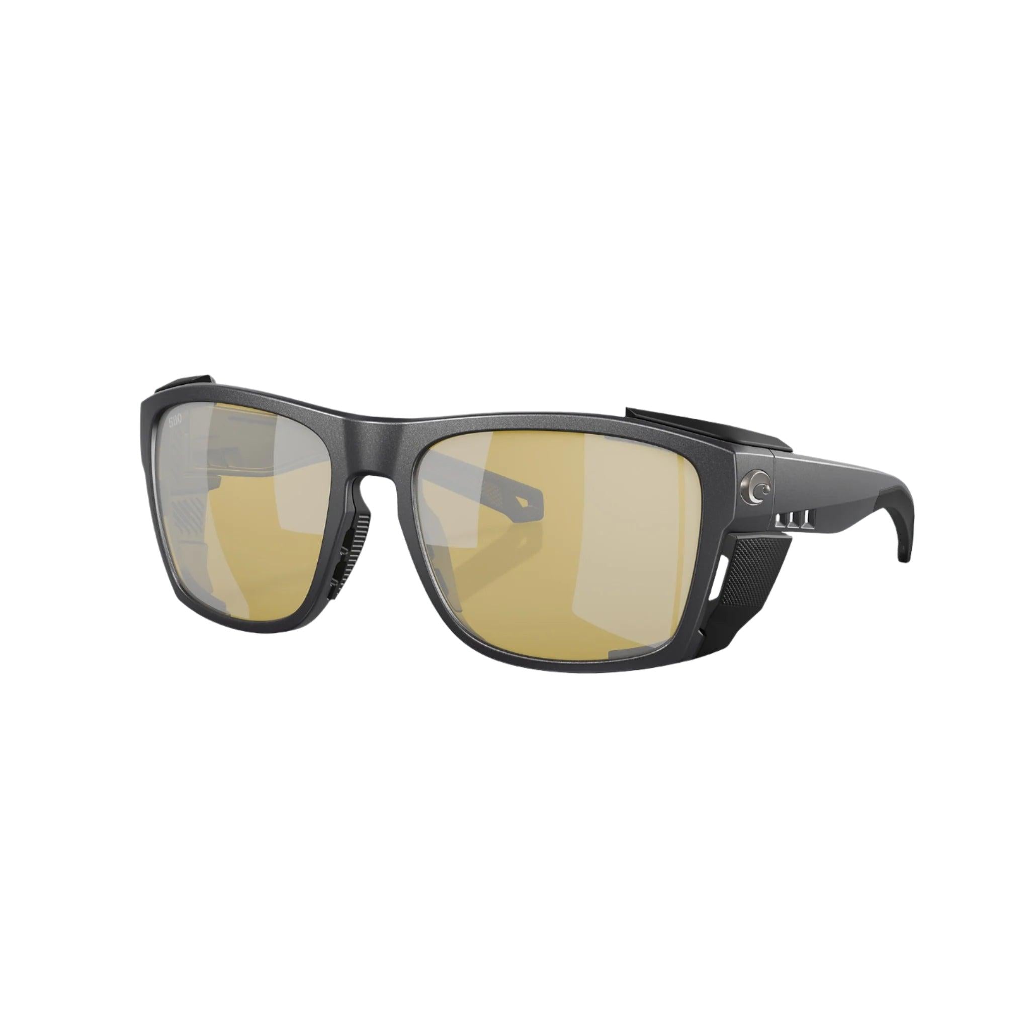 View of Sunglasses Costa King Tide 6 Fishing Sunglasses Black Pearl Sunrise Silver Mirror 580G available at EZOKO Pike and Musky Shop
