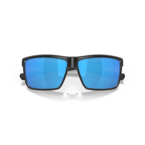 View of Sunglasses Costa Rinconcito Matte Black Frame Blue Mirror 580G available at EZOKO Pike and Musky Shop