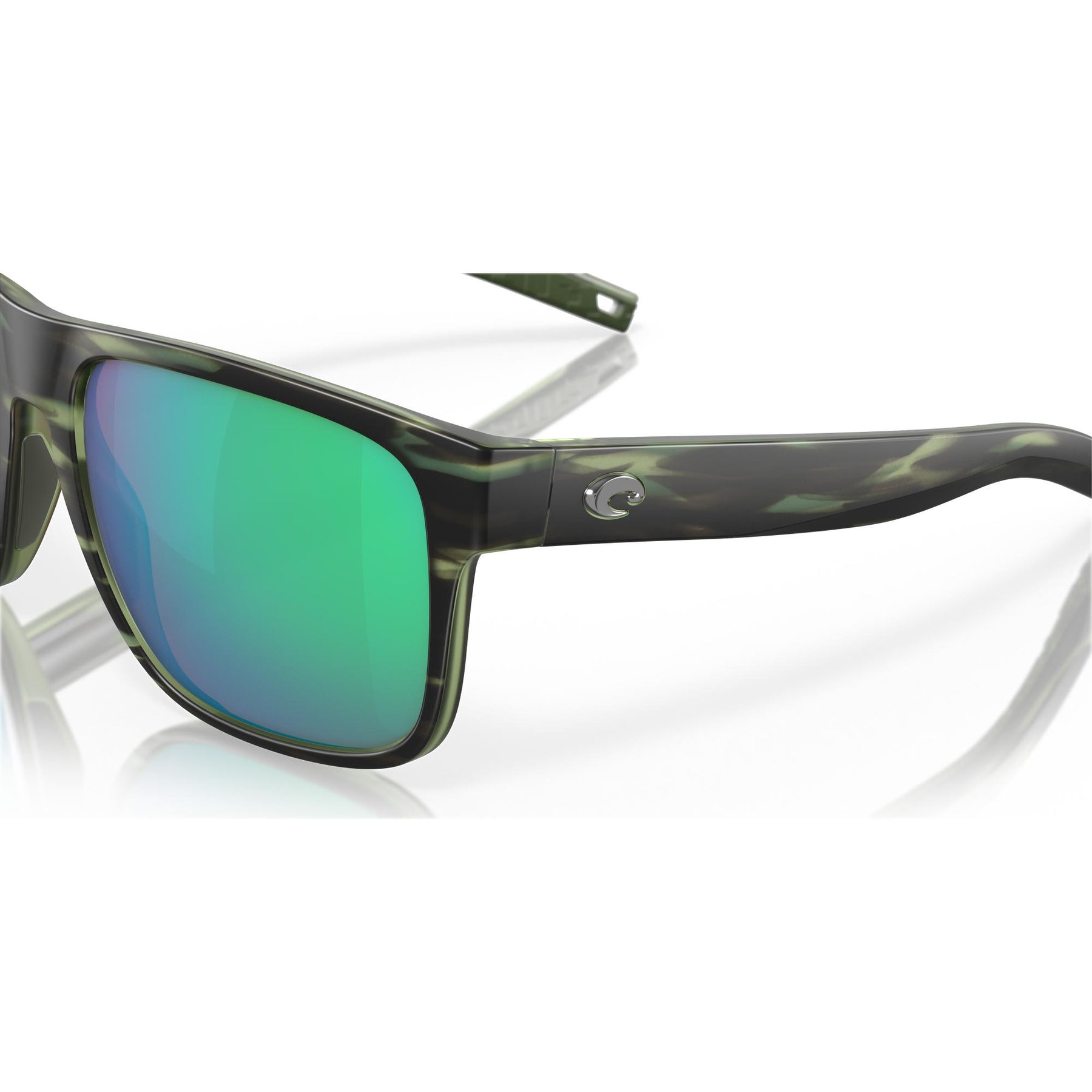 View of Sunglasses Costa Spearo XL Matte Reef Green Mirror 580G available at EZOKO Pike and Musky Shop