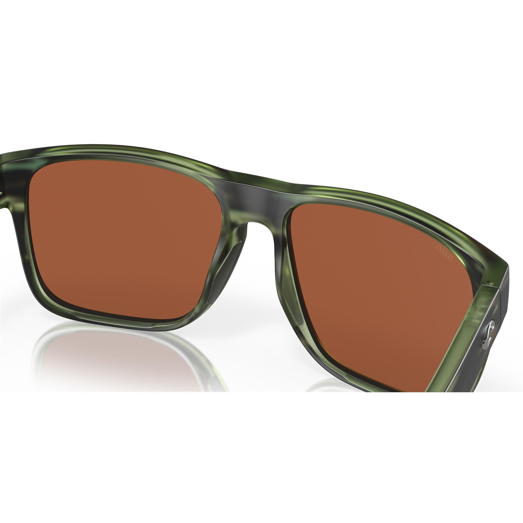 View of Sunglasses Costa Spearo XL Matte Reef Green Mirror 580G available at EZOKO Pike and Musky Shop