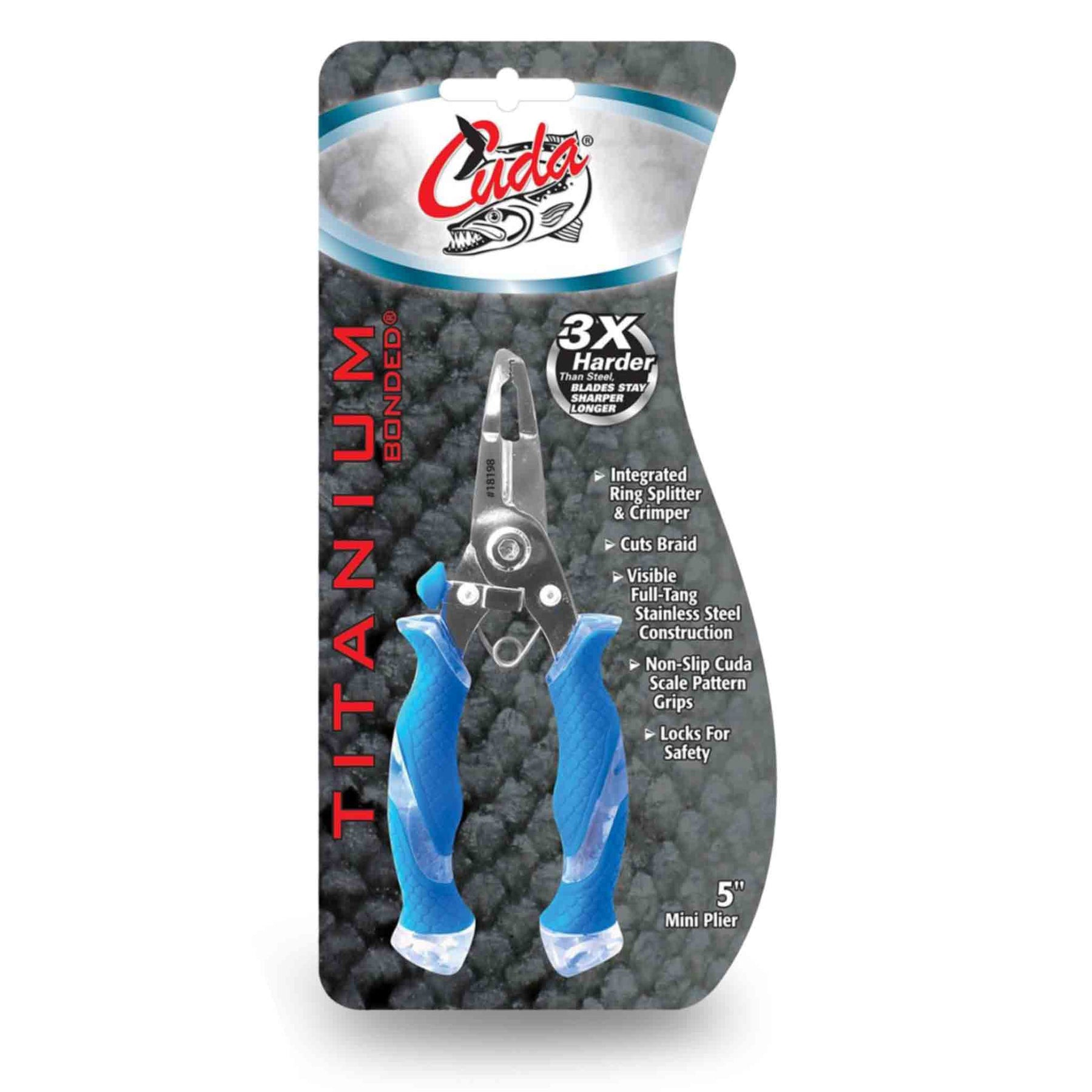 Cuda 5" Titanium Bonded® Mini Split Ring Plier Tools