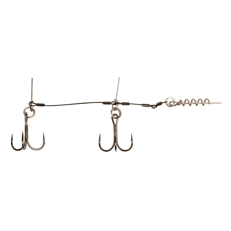 CWC Stinger Stainless Rigs | pike & musky rig Medium / Single / 1/0