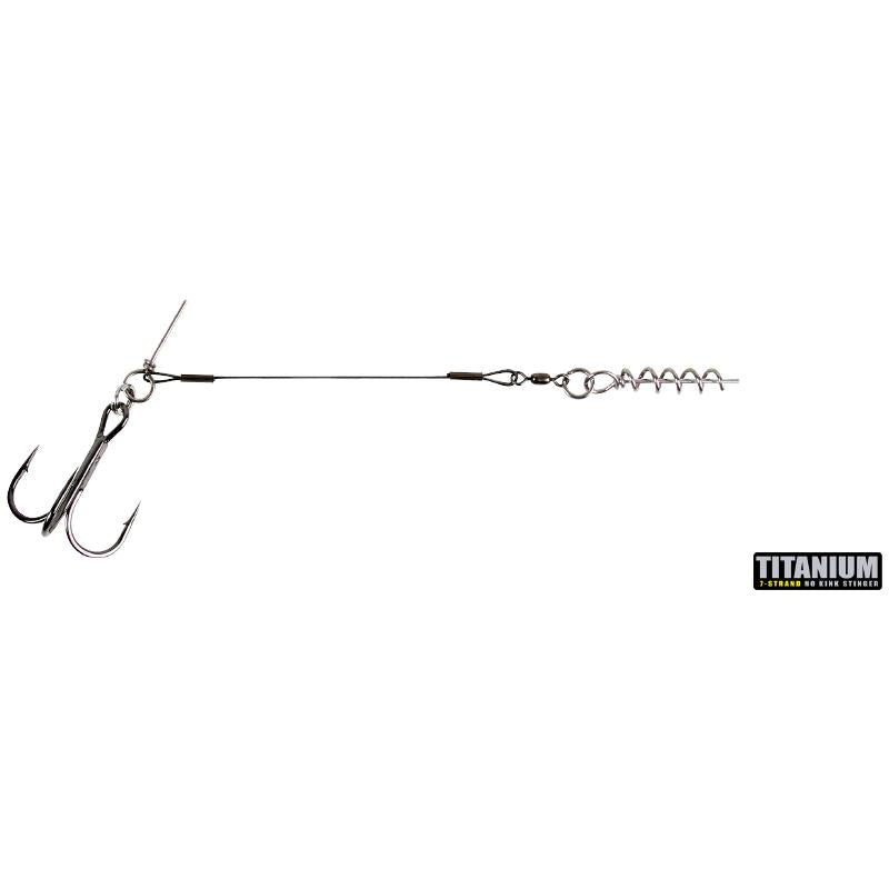 View of Rigs CWC Stinger Titanium Rigs Junior Single 1/0 available at EZOKO Fishing
