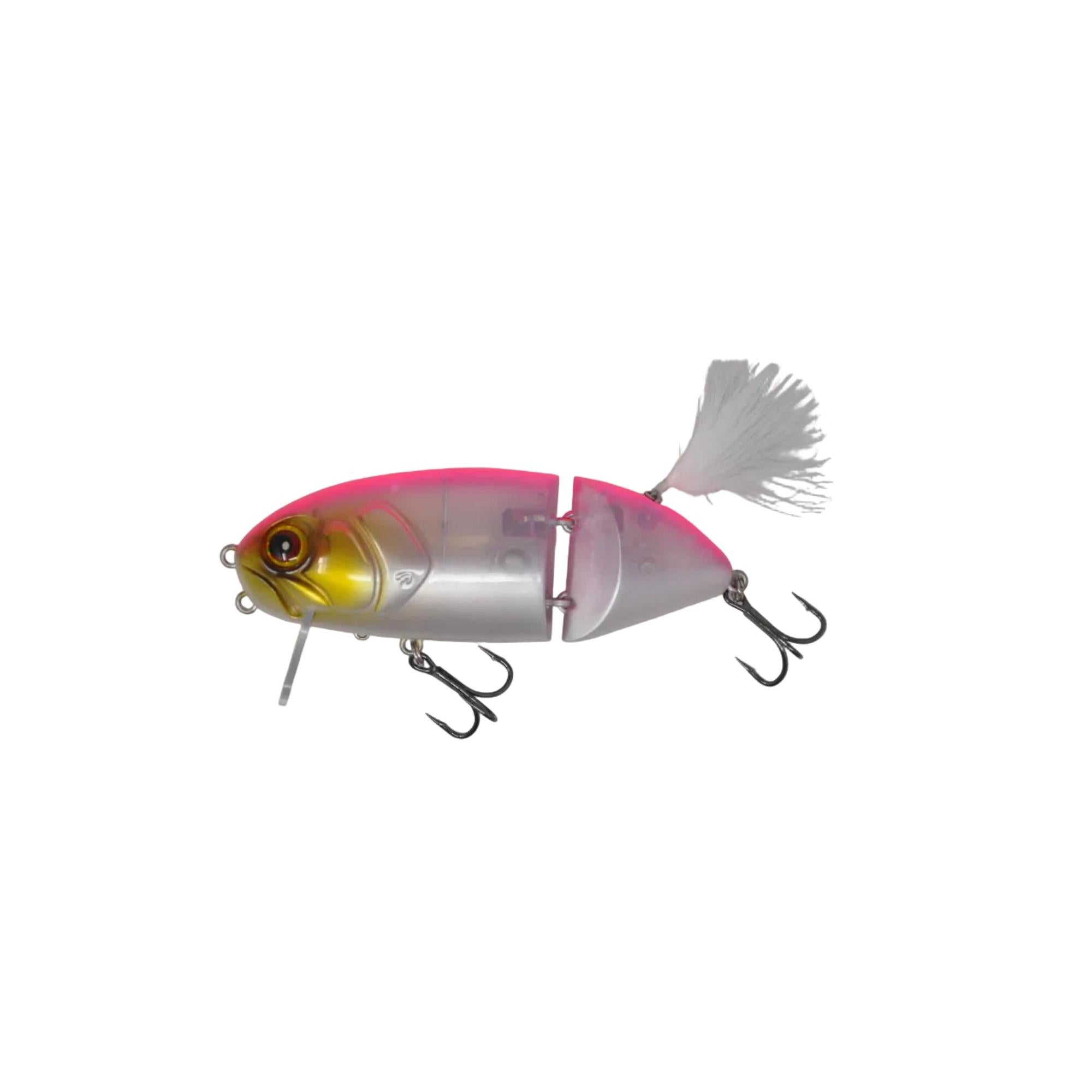 View of D-Flow C130ST Hard bait White Pink available at EZOKO Fishing